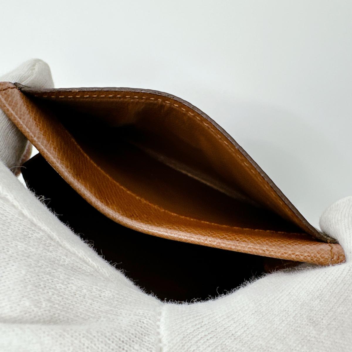 LOUIS VUITTON Coin case M61930 Monogram canvas Brown Monogram Portonet Plat