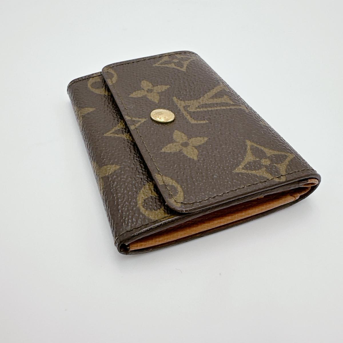 LOUIS VUITTON Coin case M61930 Monogram canvas Brown Monogram Portonet Plat