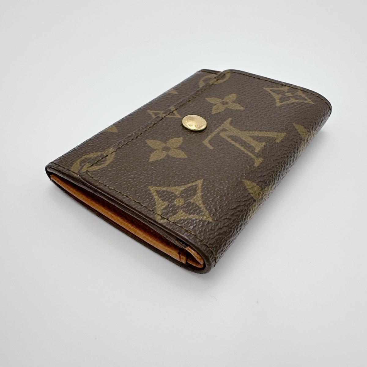 LOUIS VUITTON Coin case M61930 Monogram canvas Brown Monogram Portonet Plat