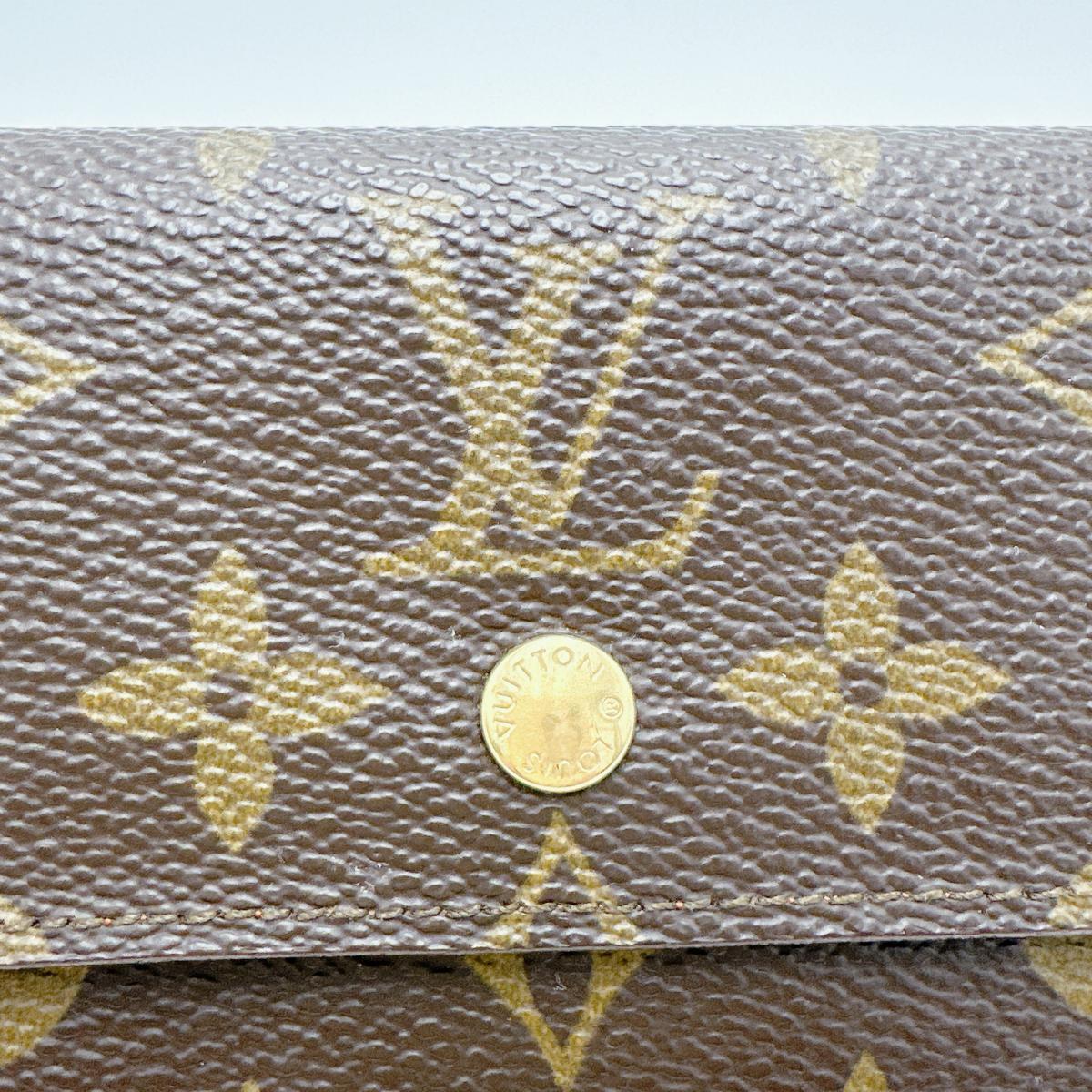 LOUIS VUITTON Coin case M61930 Monogram canvas Brown Monogram Portonet Plat