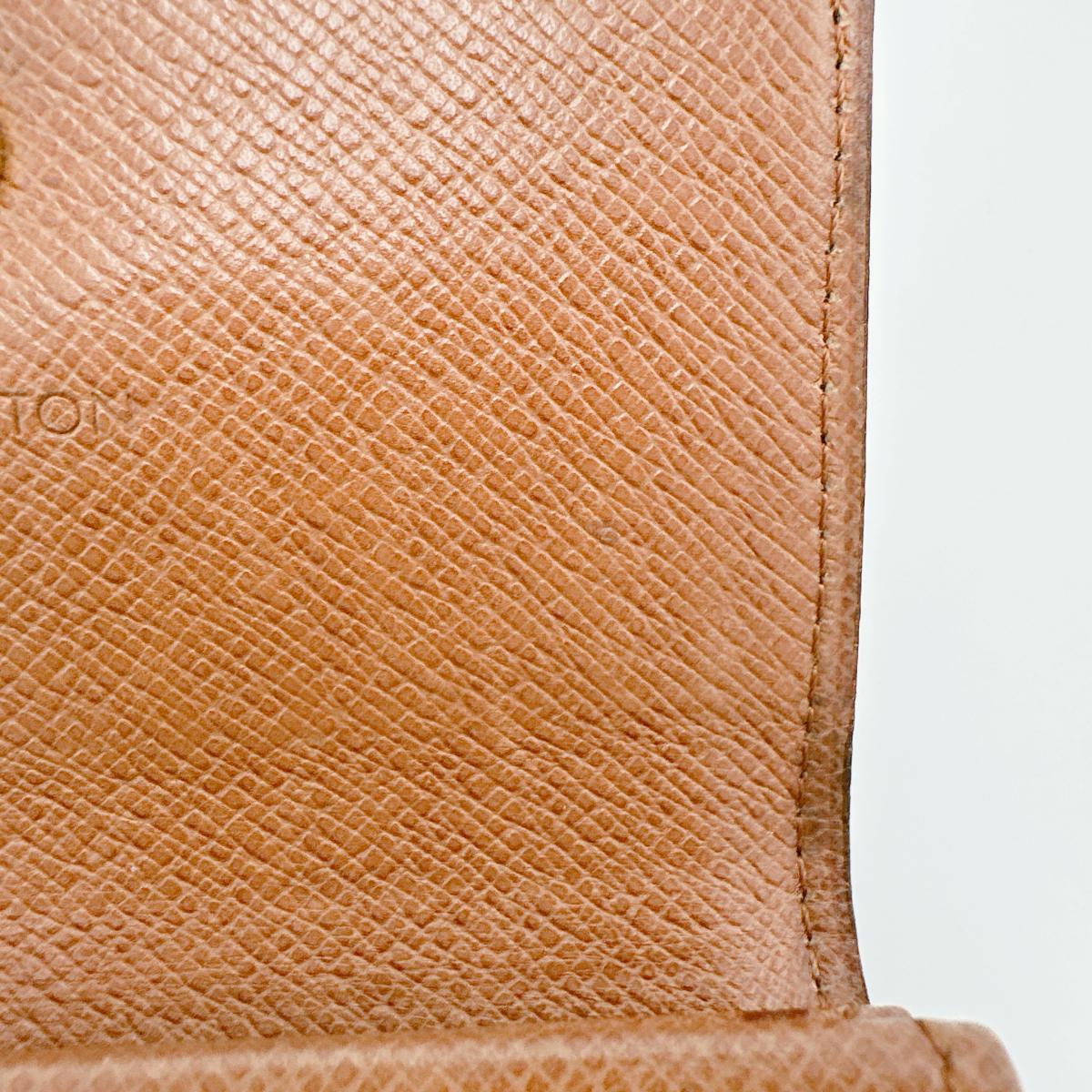 LOUIS VUITTON Coin case M61930 Monogram canvas Brown Monogram Portonet Plat