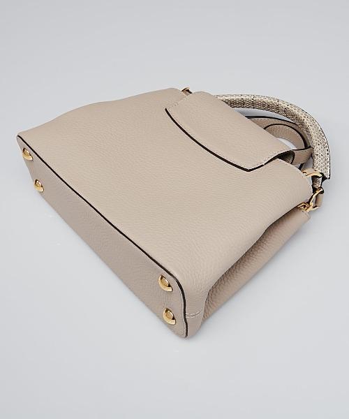 Louis Vuitton Capucines BB Taurillon Leather Python Galet Gray
