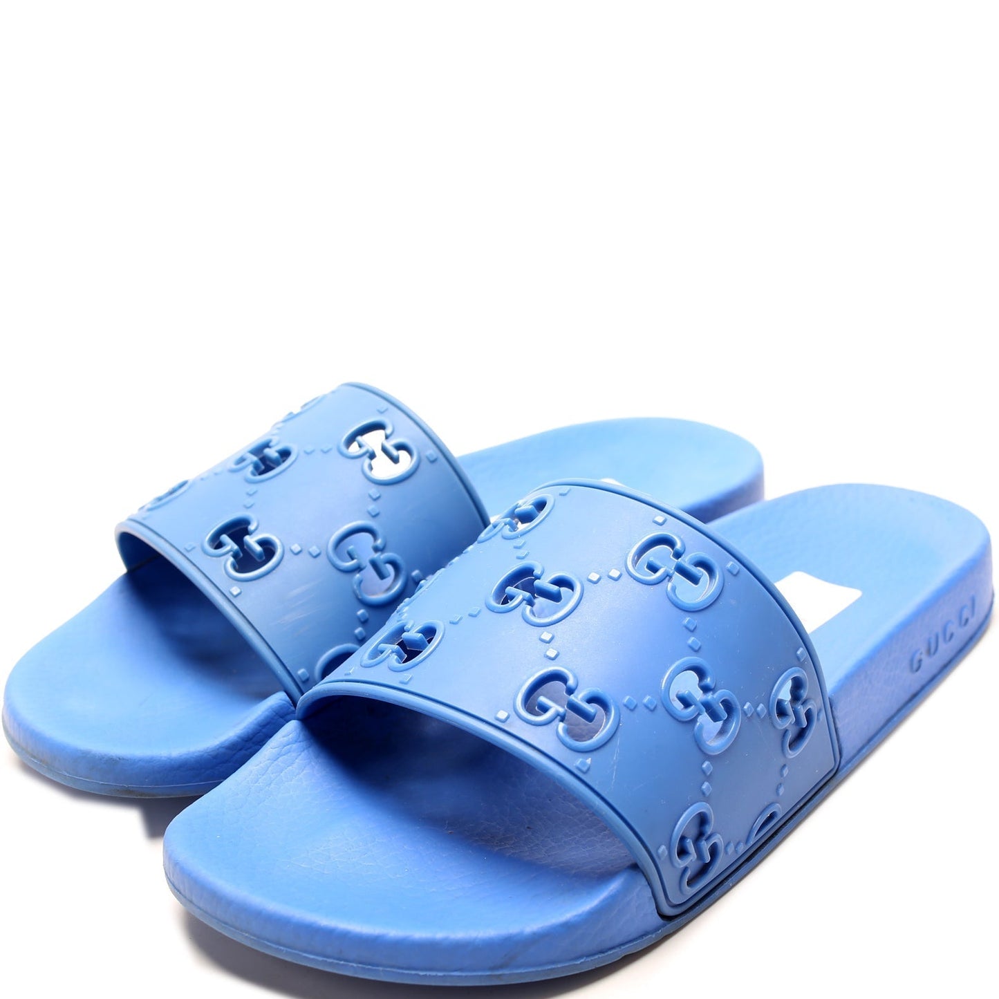 Gucci Logo Rubber Slides Size 37