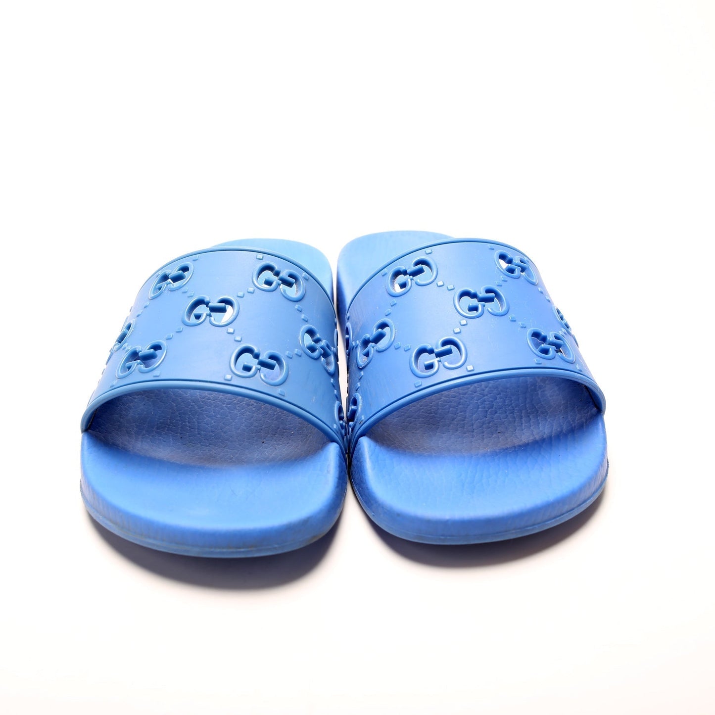 Gucci Logo Rubber Slides Size 37