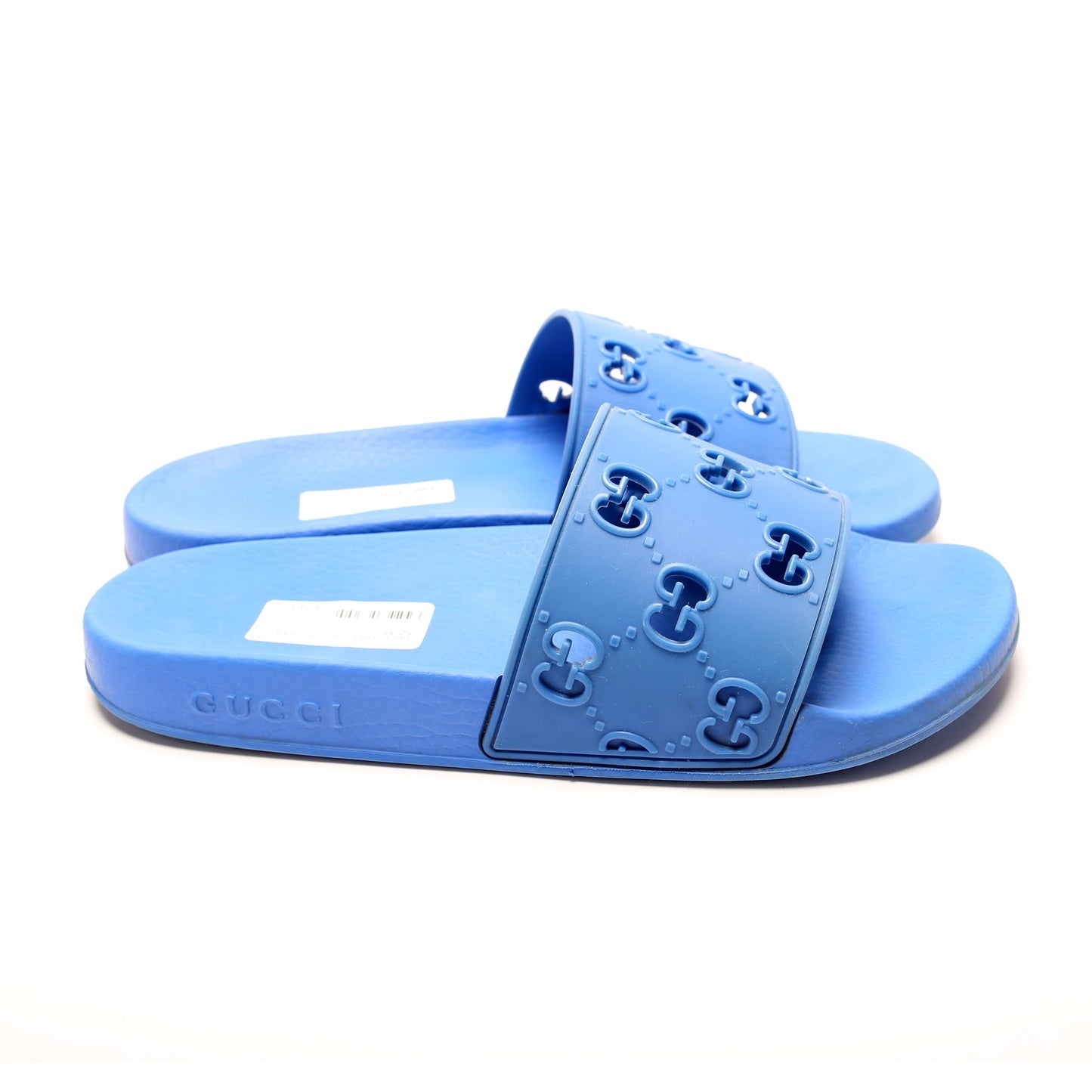 Gucci Logo Rubber Slides Size 37