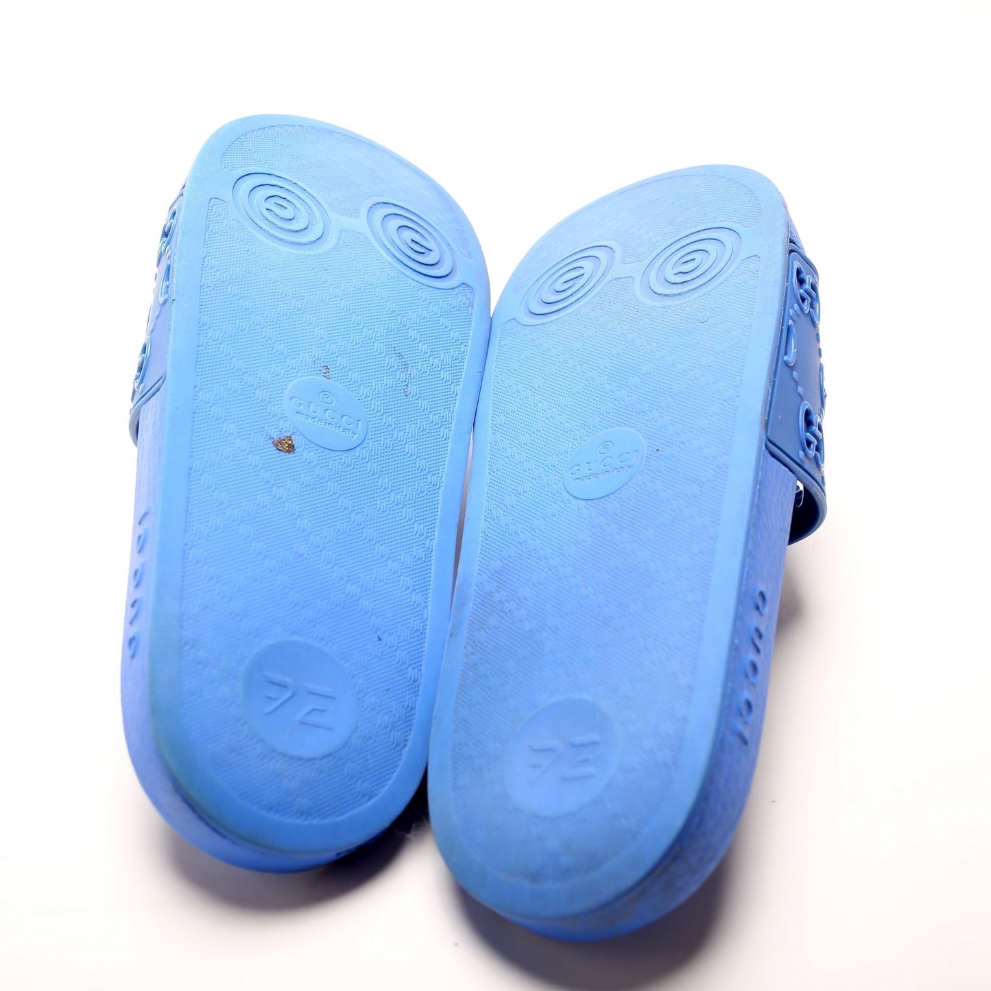 Gucci Logo Rubber Slides Size 37