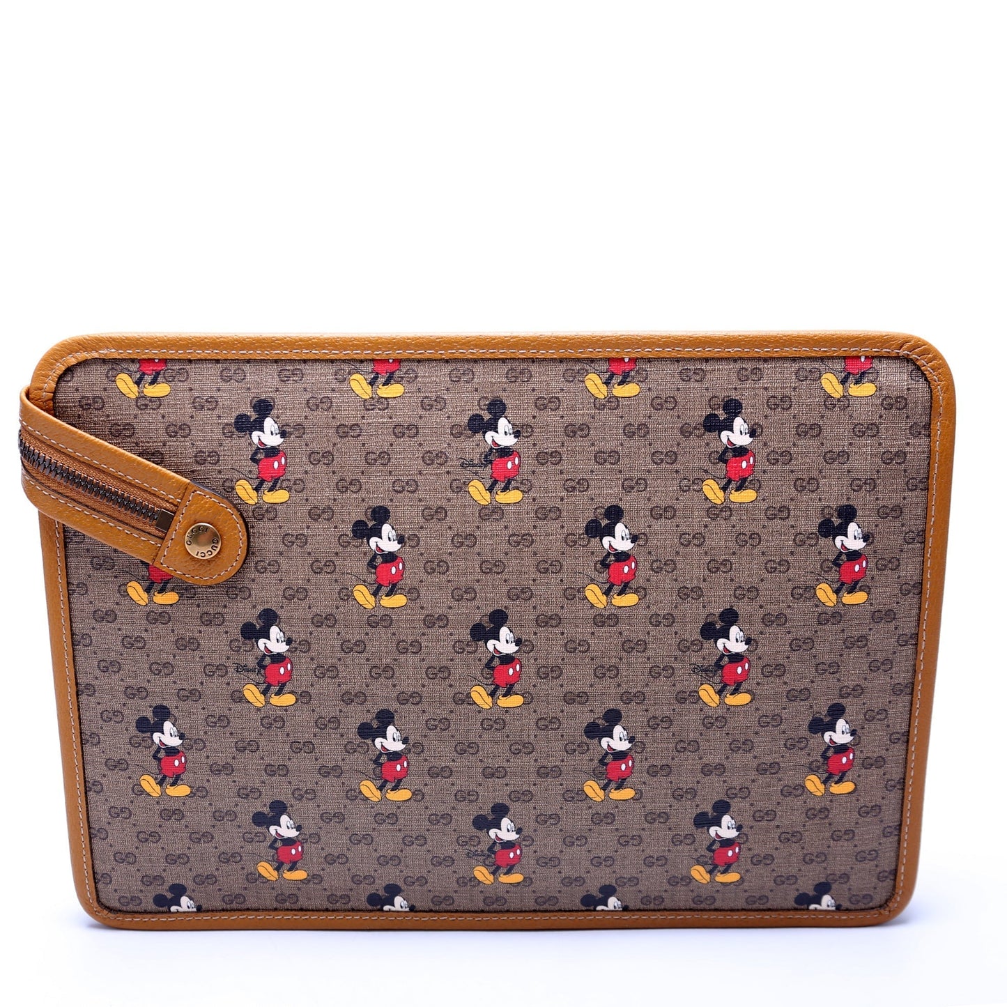 Gucci X Disney GG Supreme Mickey Mouse Zip Pouch