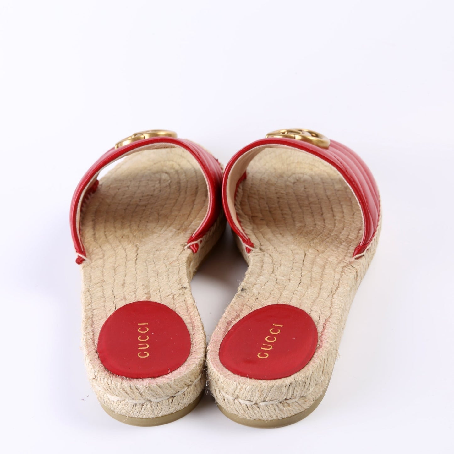 Gucci Marmont Espadrille Slides Size 39