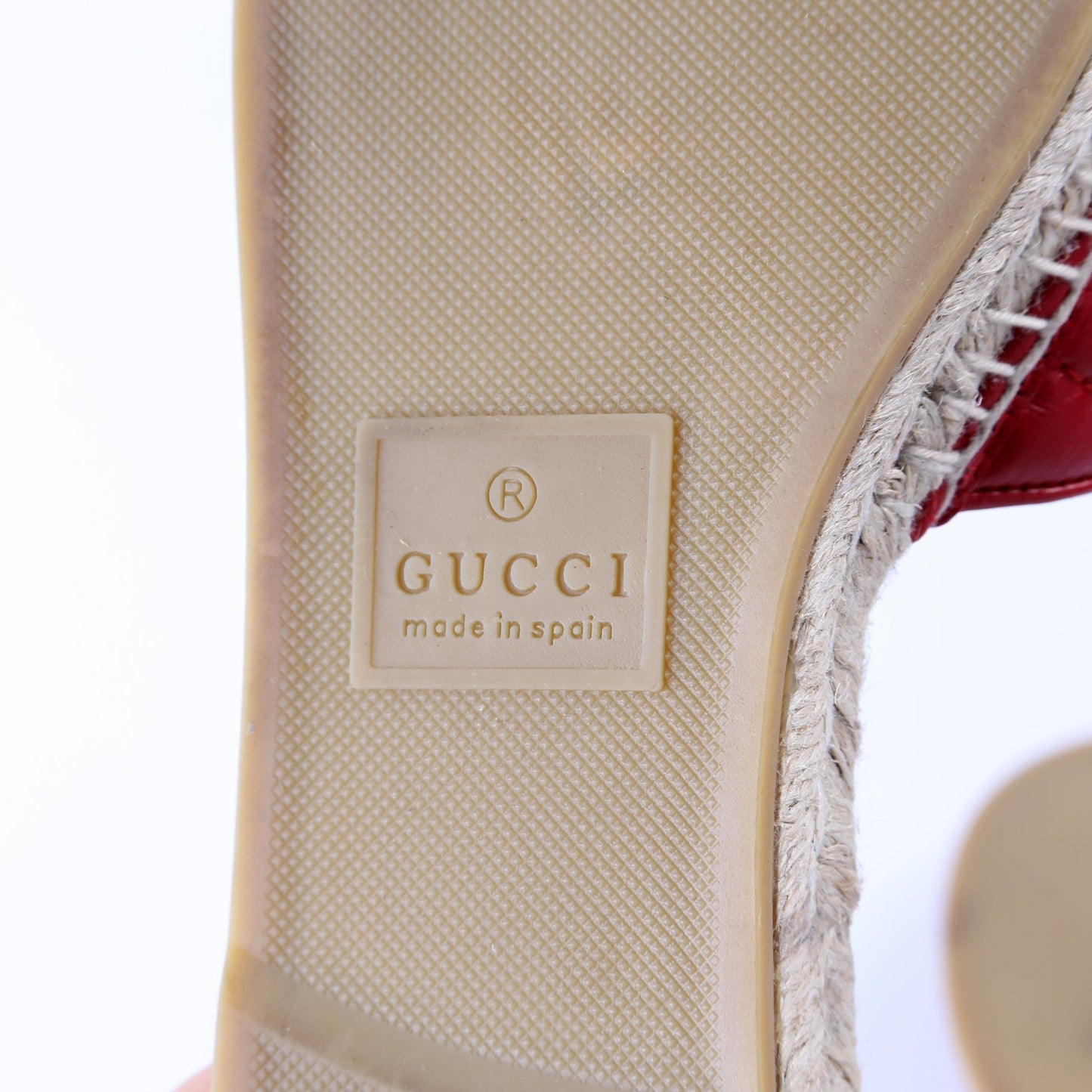 Gucci Marmont Espadrille Slides Size 39