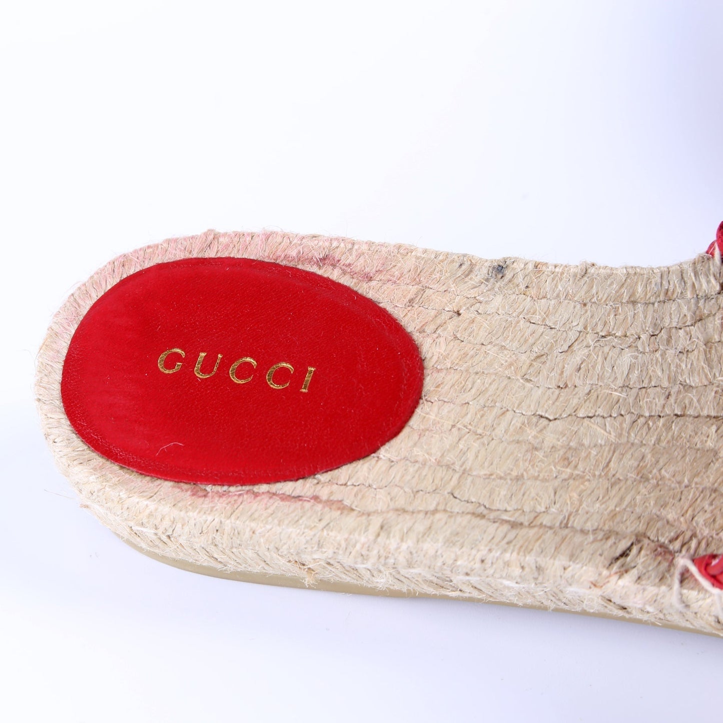 Gucci Marmont Espadrille Slides Size 39