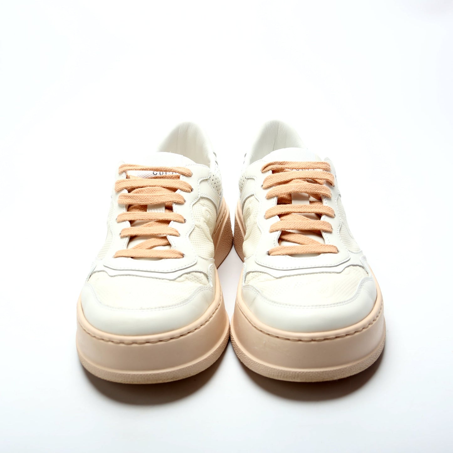 Gucci Embossed Leather Sneakers Size 39