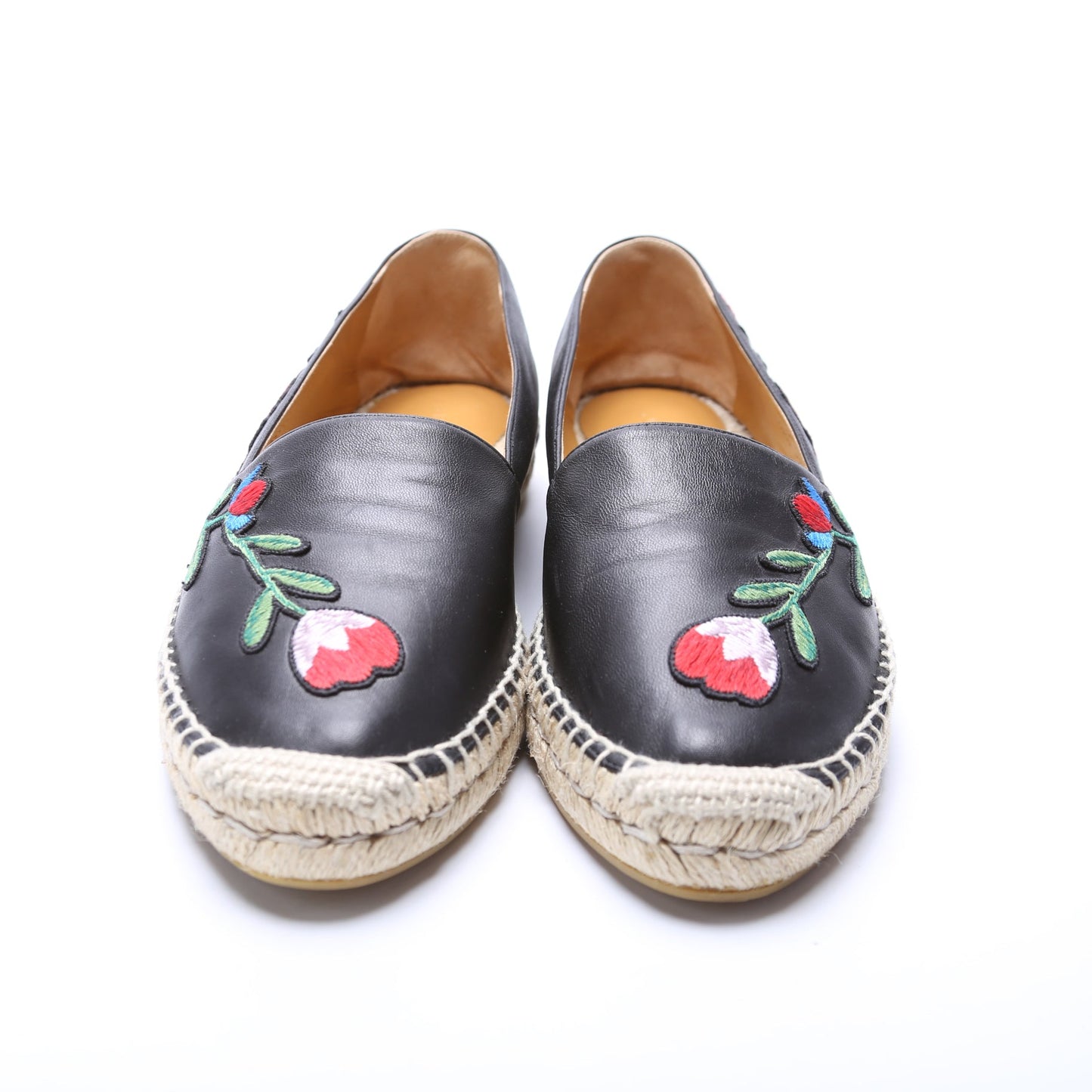Gucci Flower Embroidered Espadrilles Size 39.5