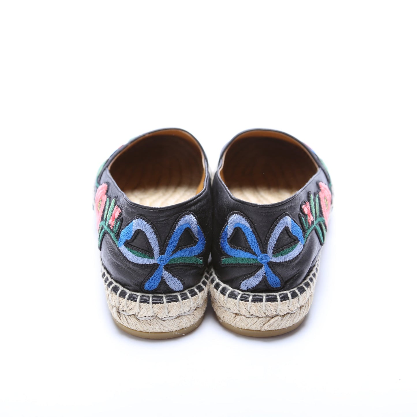 Gucci Flower Embroidered Espadrilles Size 39.5