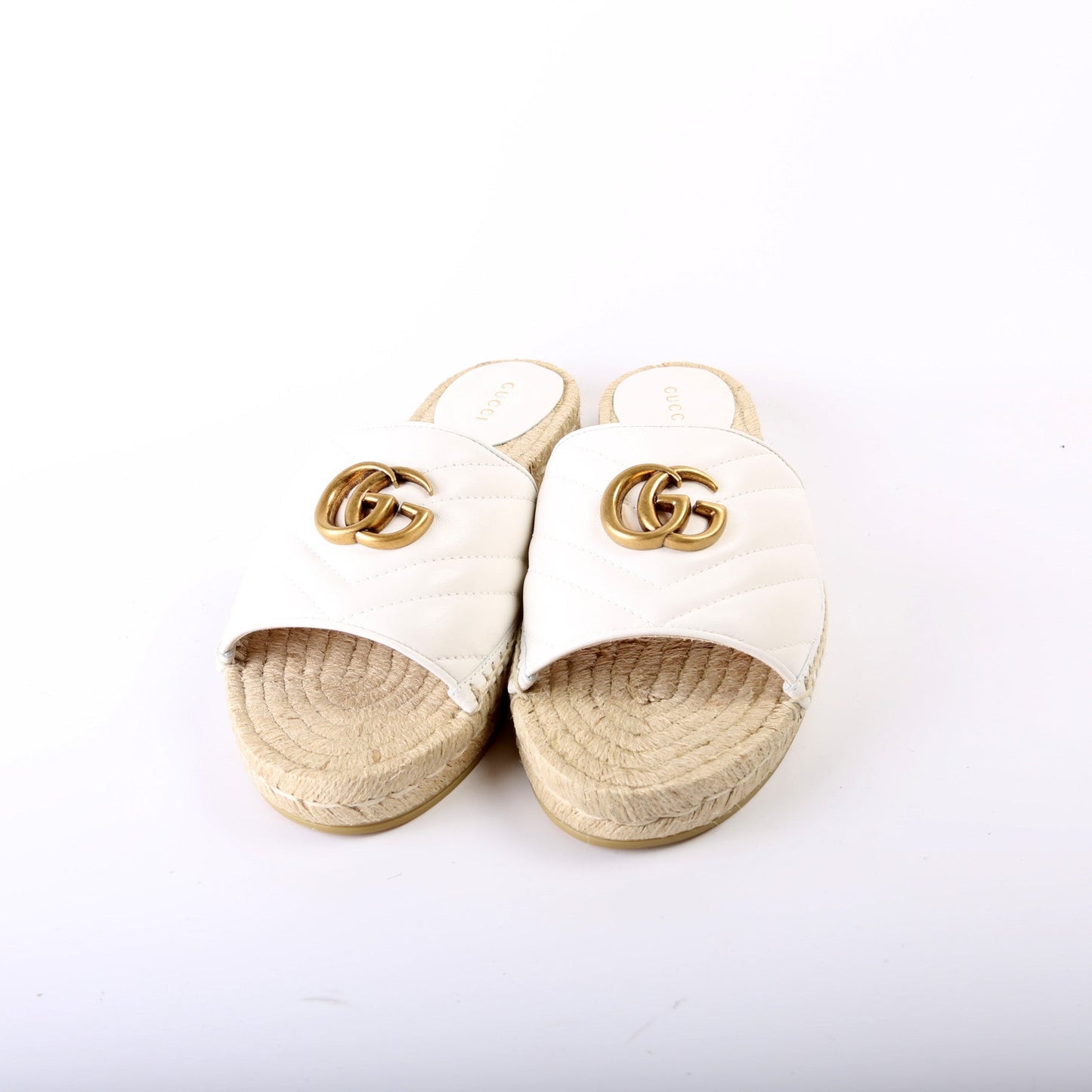 Gucci Marmont Espadrille Slides Size 39.5