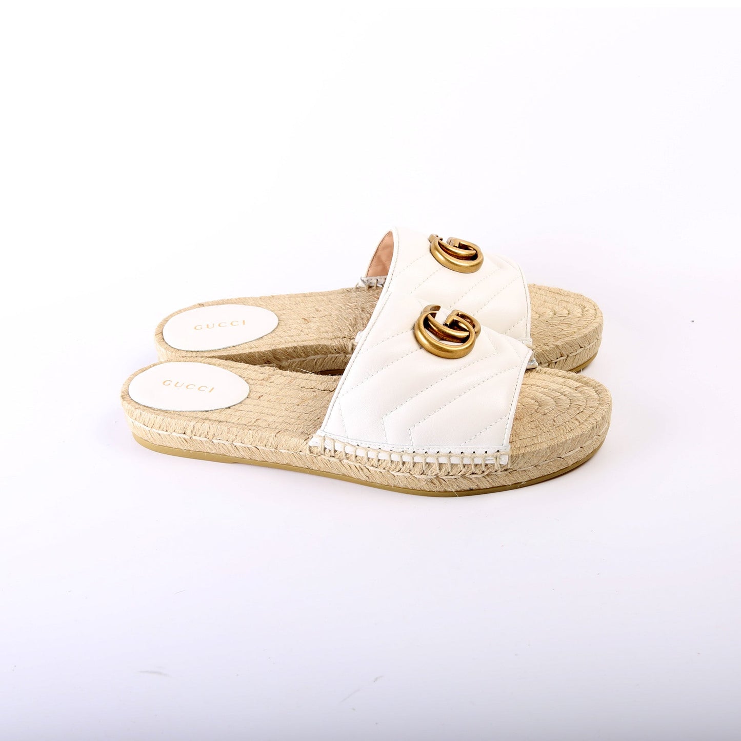 Gucci Marmont Espadrille Slides Size 39.5