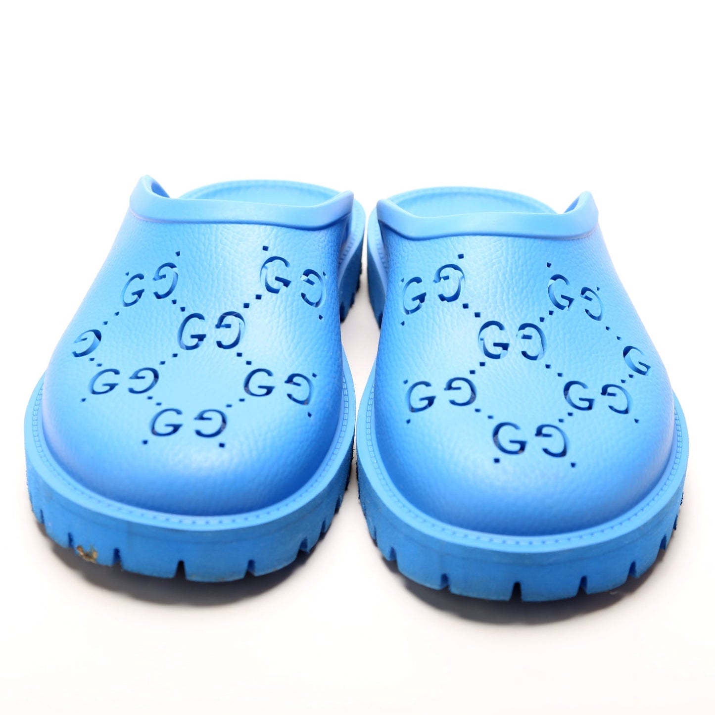 Gucci Rubber Lug Sole Slip On Sandals Mens Size 7