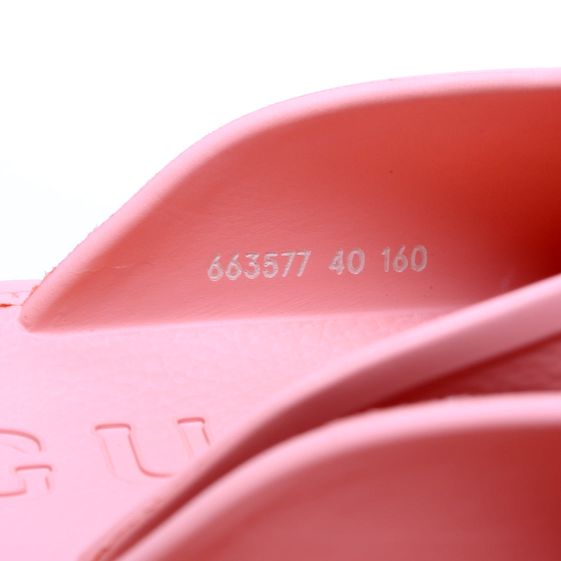 Gucci Rubber Lug Sole Platform Sandals Size 40