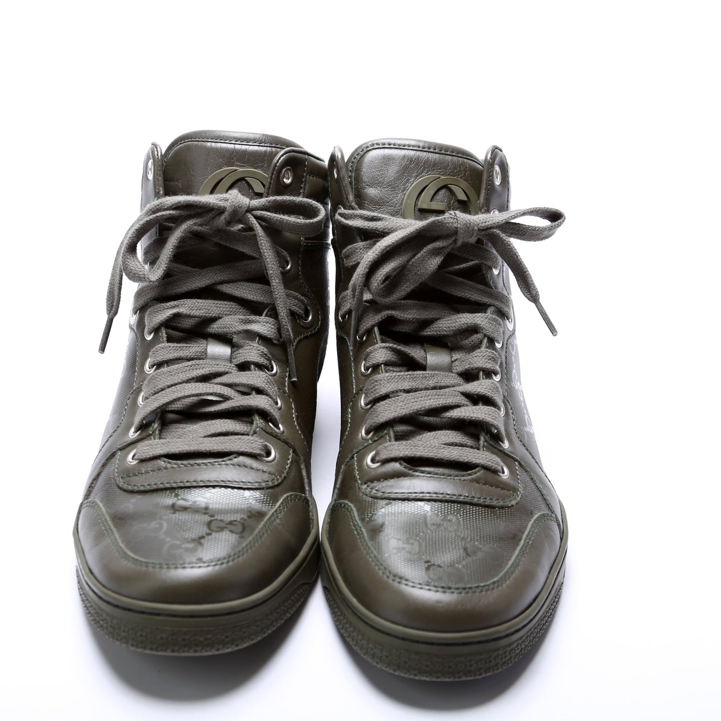 Gucci Imprime Interlocking G Hightop Sneakers Mens Size 7