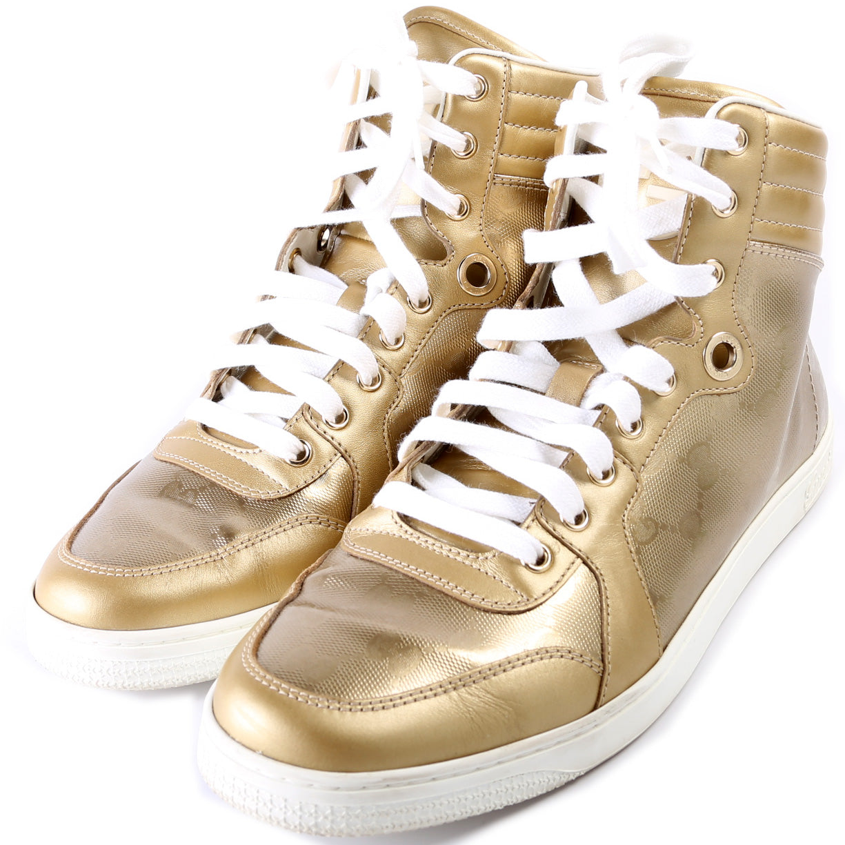 Gucci Imprime Interlocking G Hightop Sneakers Men's Size 7