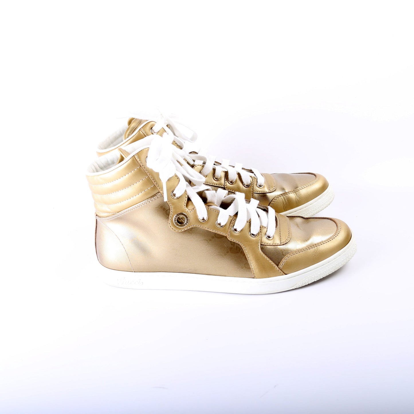 Gucci Imprime Interlocking G Hightop Sneakers Men's Size 7