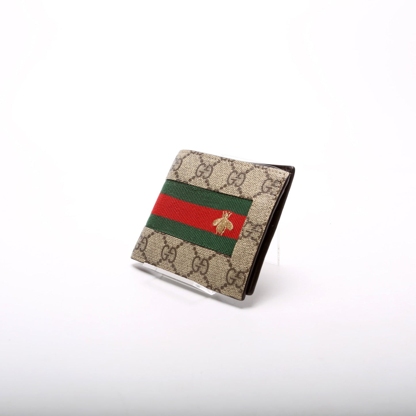Gucci Supreme Web Bee Wallet 408827
