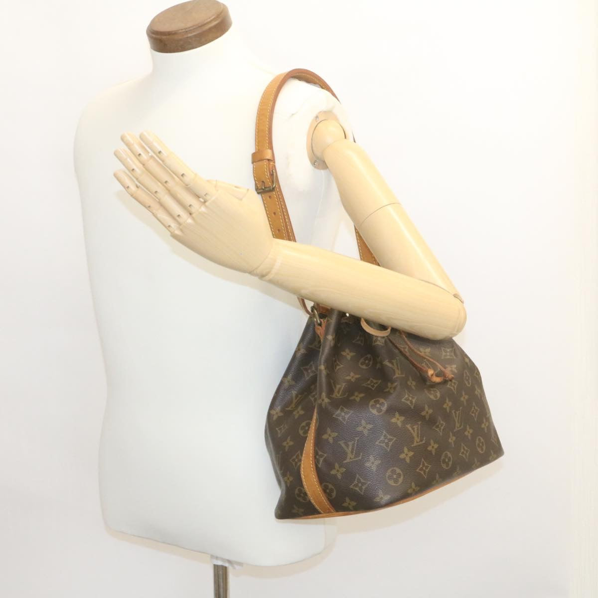 Louis Vuitton Brown Canvas Petit Noe shoulder bag