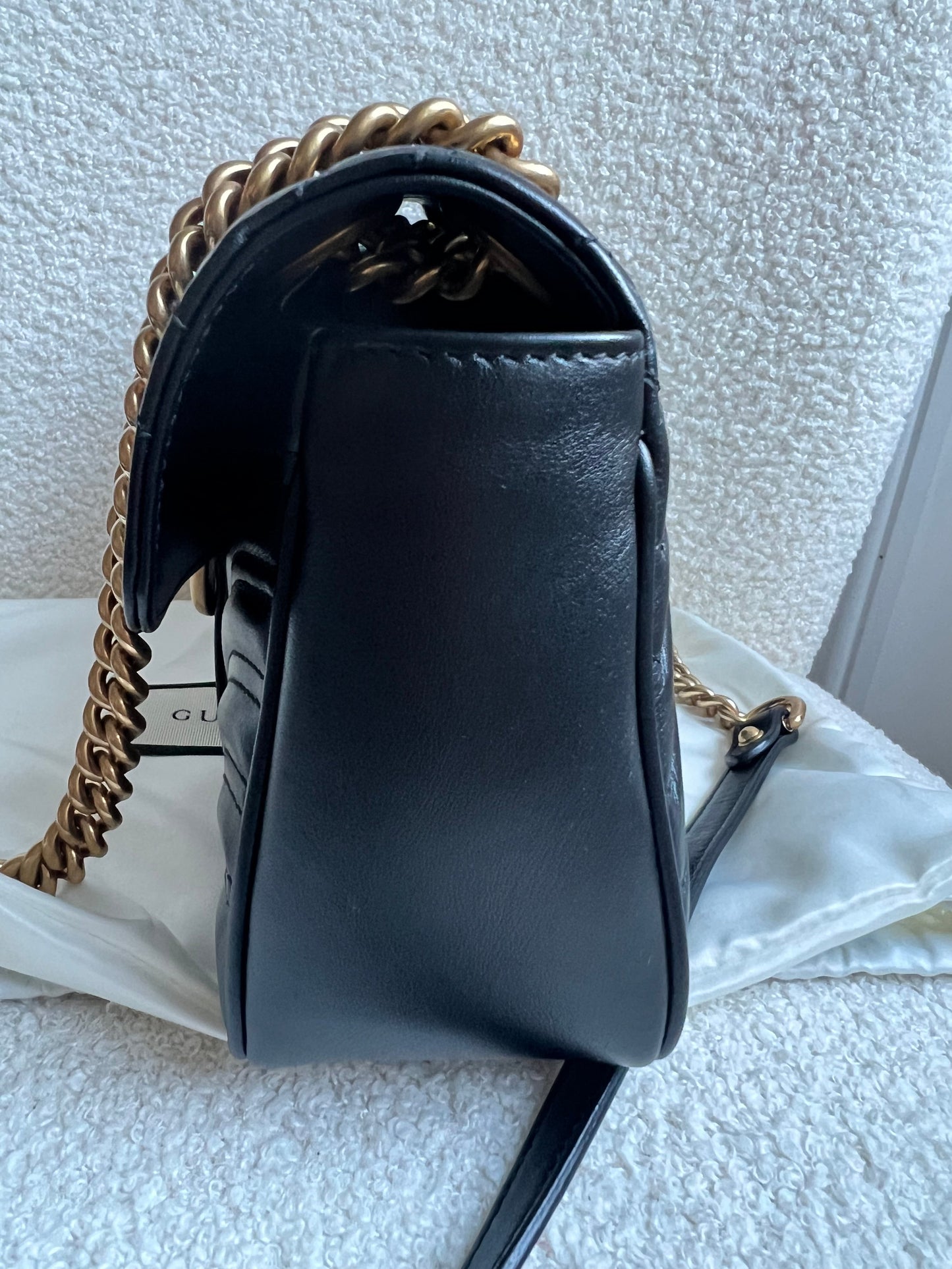 Gucci GG Black Marmont Small Shoulder Bag (RRP £2070)