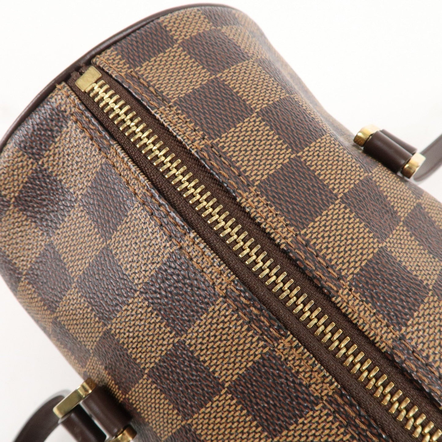 Authe Louis Vuitton Damier Papillon 30 Hand Bag & Pouch Brown N51303