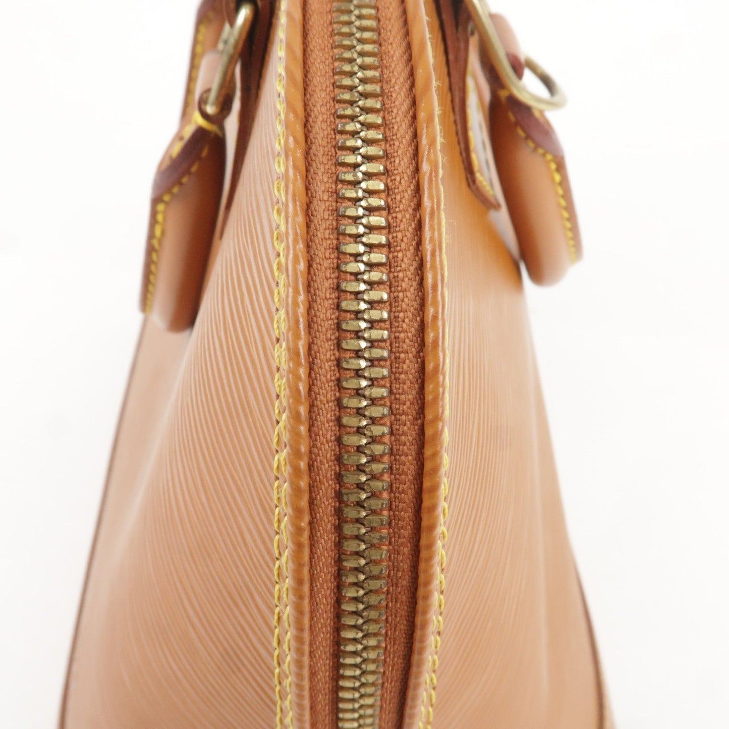 Louis Vuitton Epi Alma Hand Bag Zipang Gold M54148