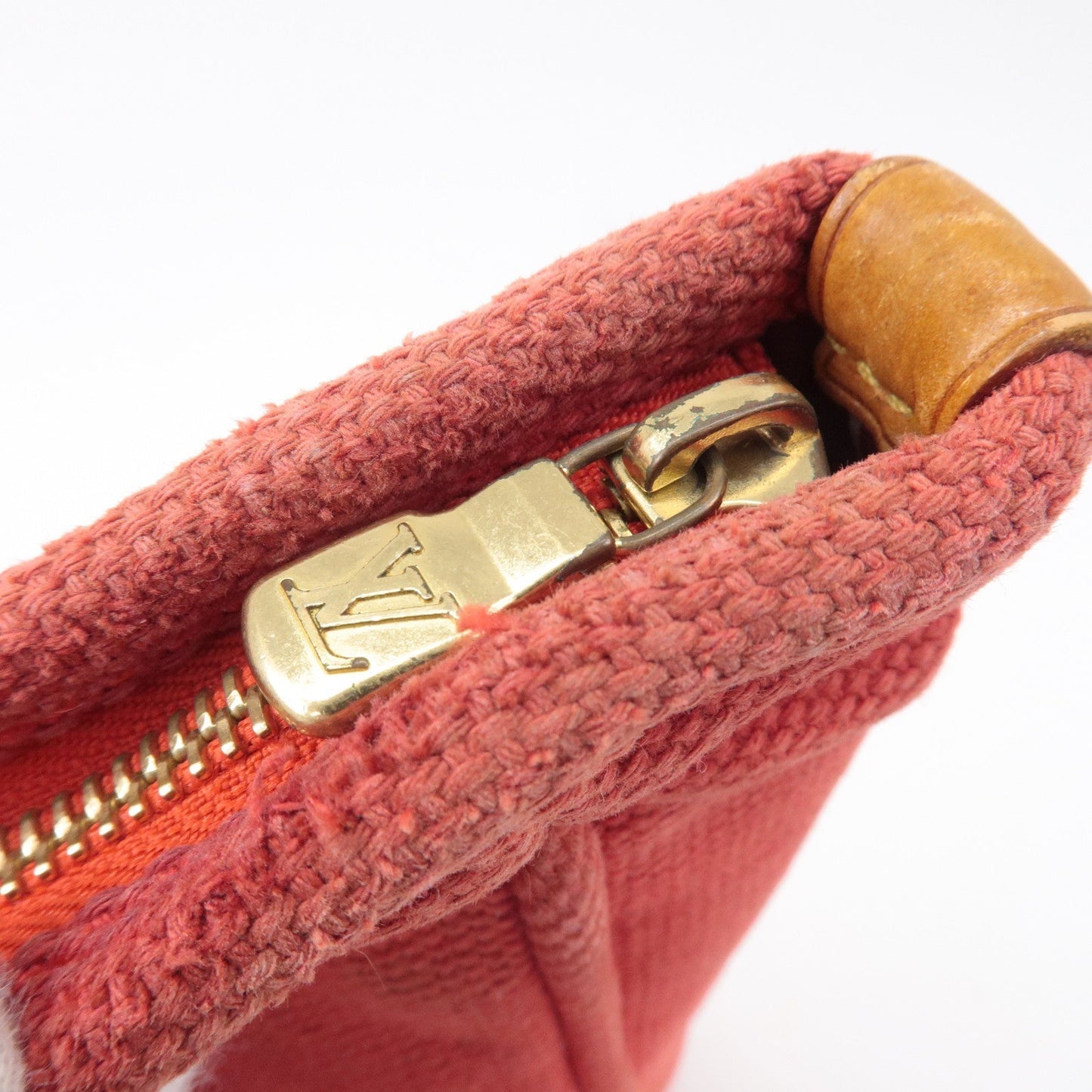 Louis Vuitton Antigua Cabas MM Tote Bag Hand Bag Rouge M40034