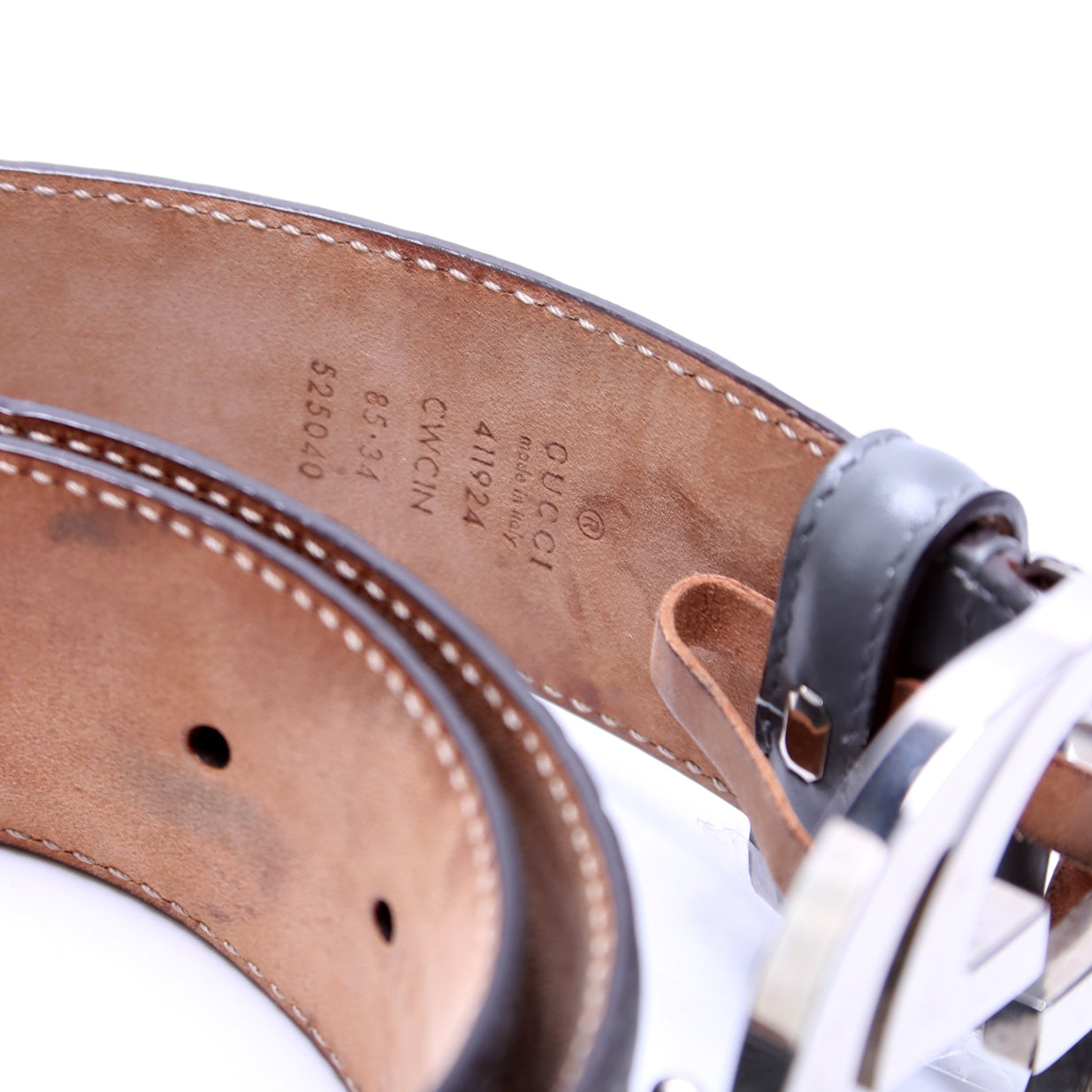 Guccissima Belt Size /
