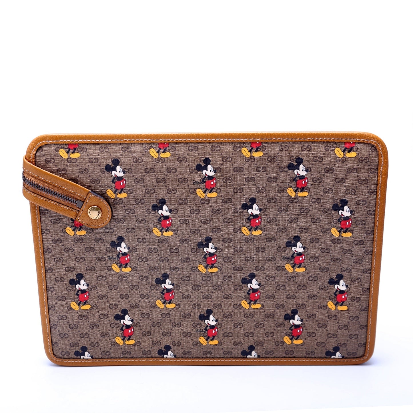Gucci X Disney GG Supreme Mickey Mouse Zip Pouch