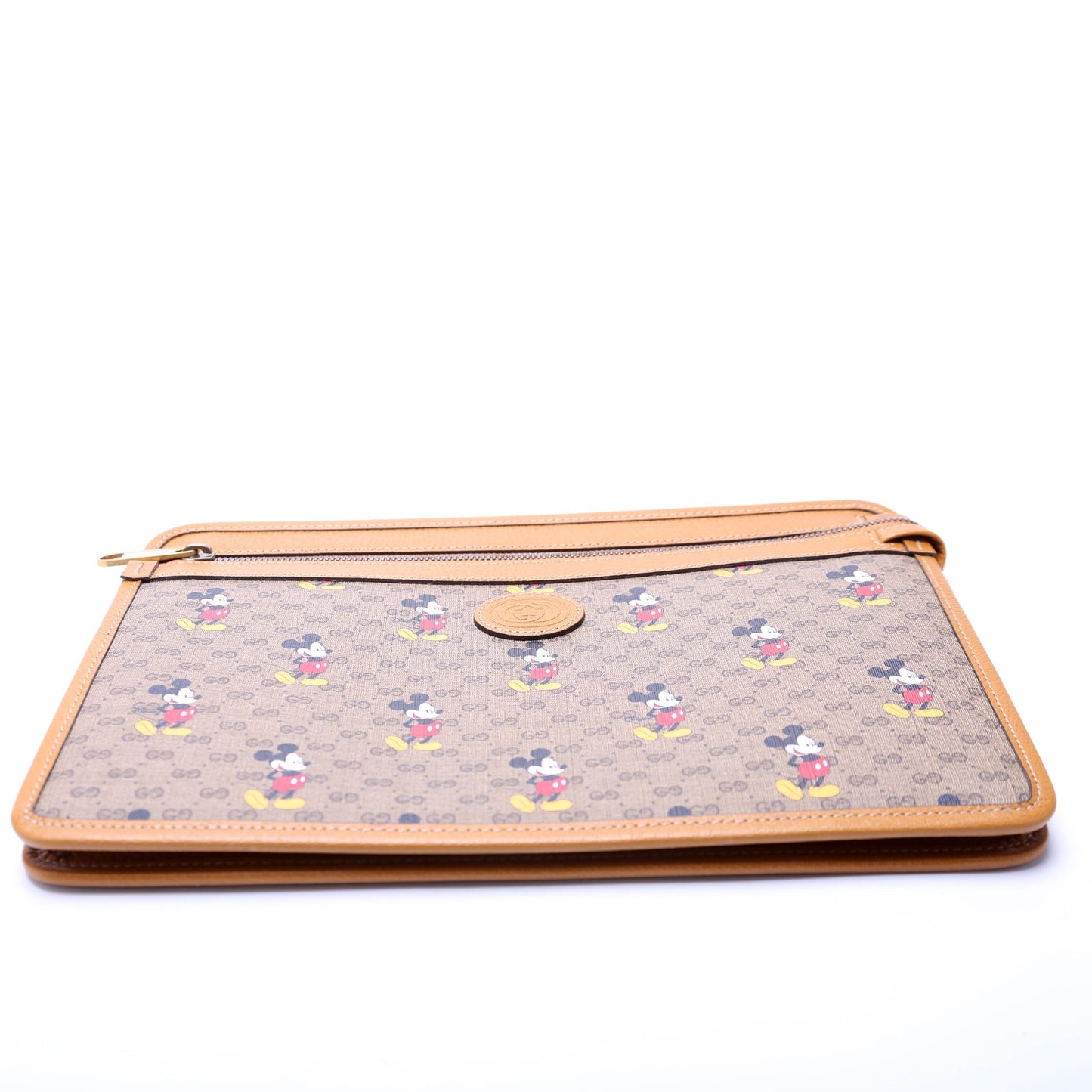 Gucci X Disney GG Supreme Mickey Mouse Zip Pouch