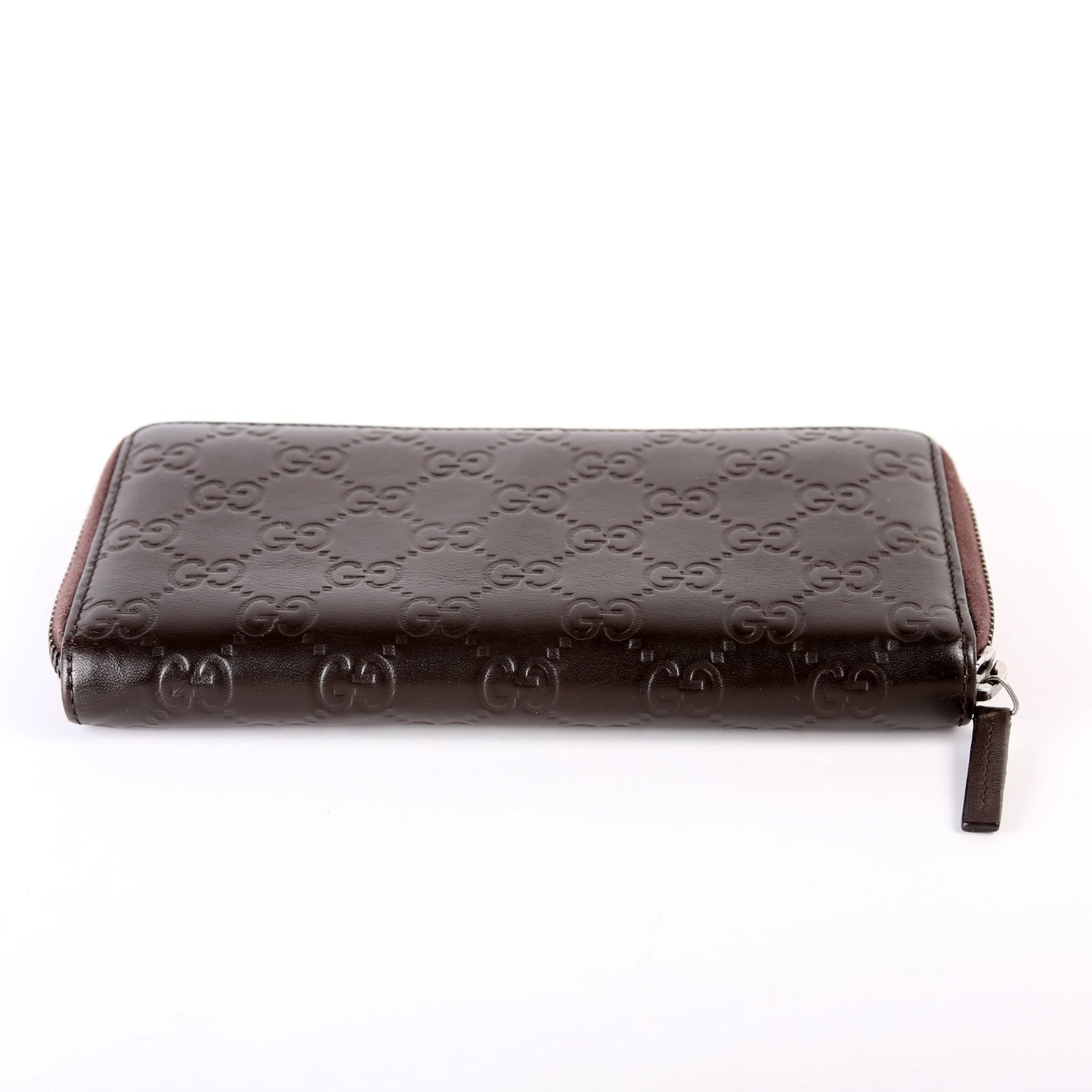 Guccissima Zip Wallet Brown