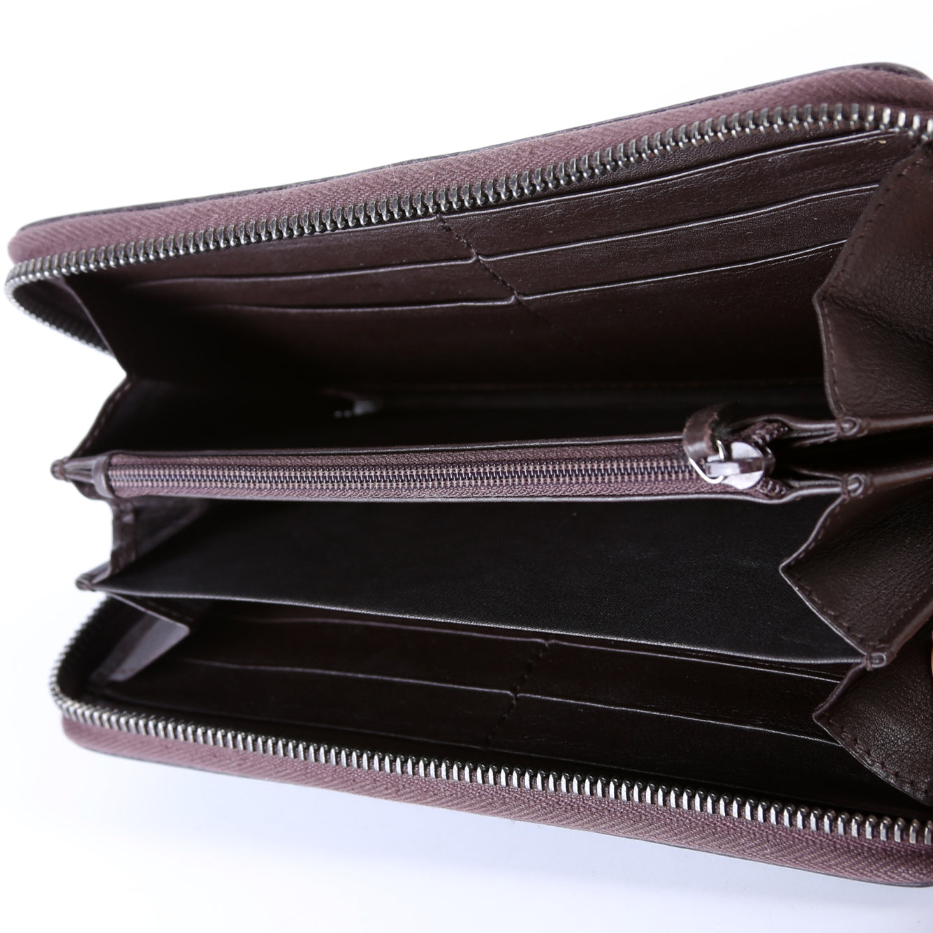 Guccissima Zip Wallet Brown
