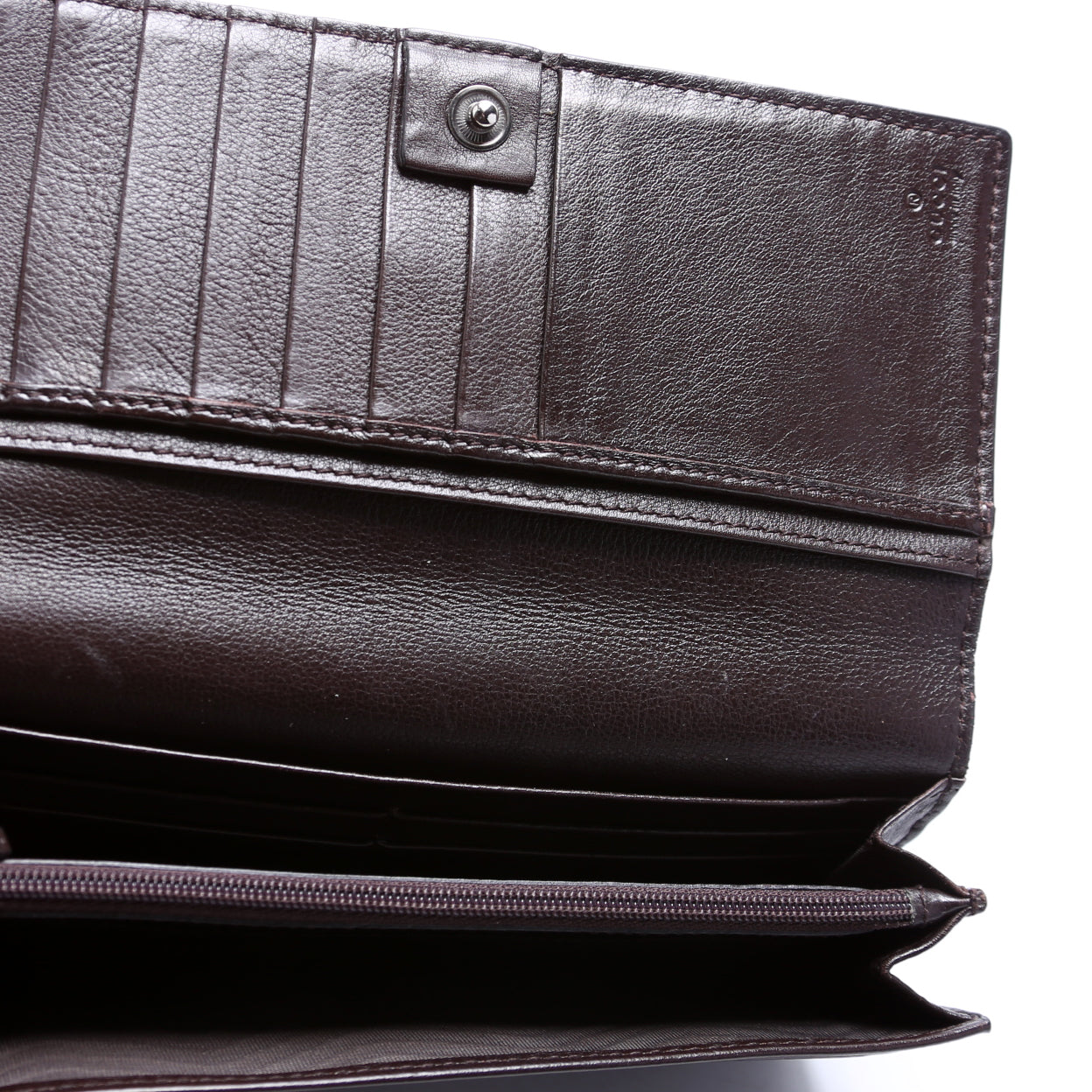 Guccissima Continental Wallet Brown