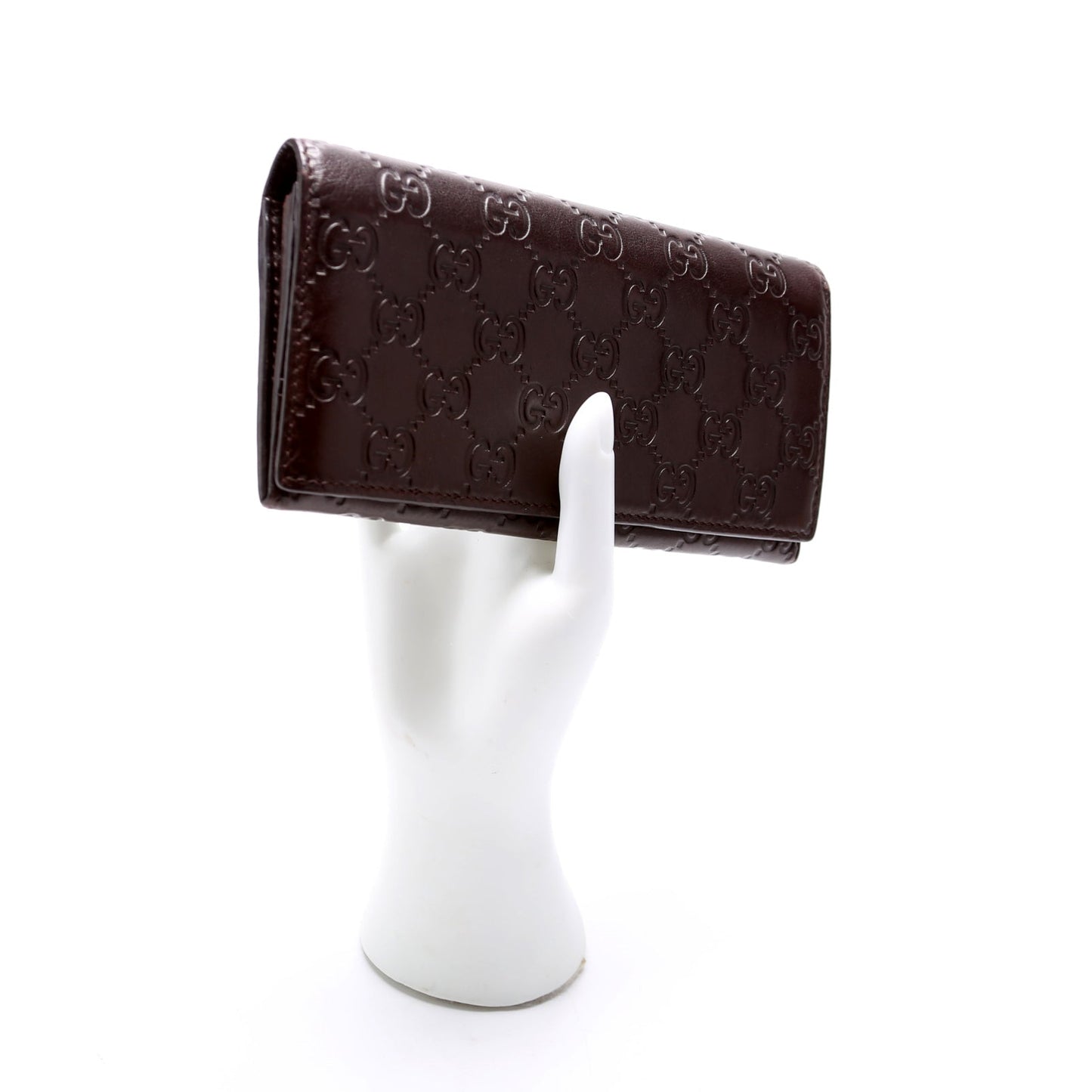 Guccissima Continental Wallet Brown