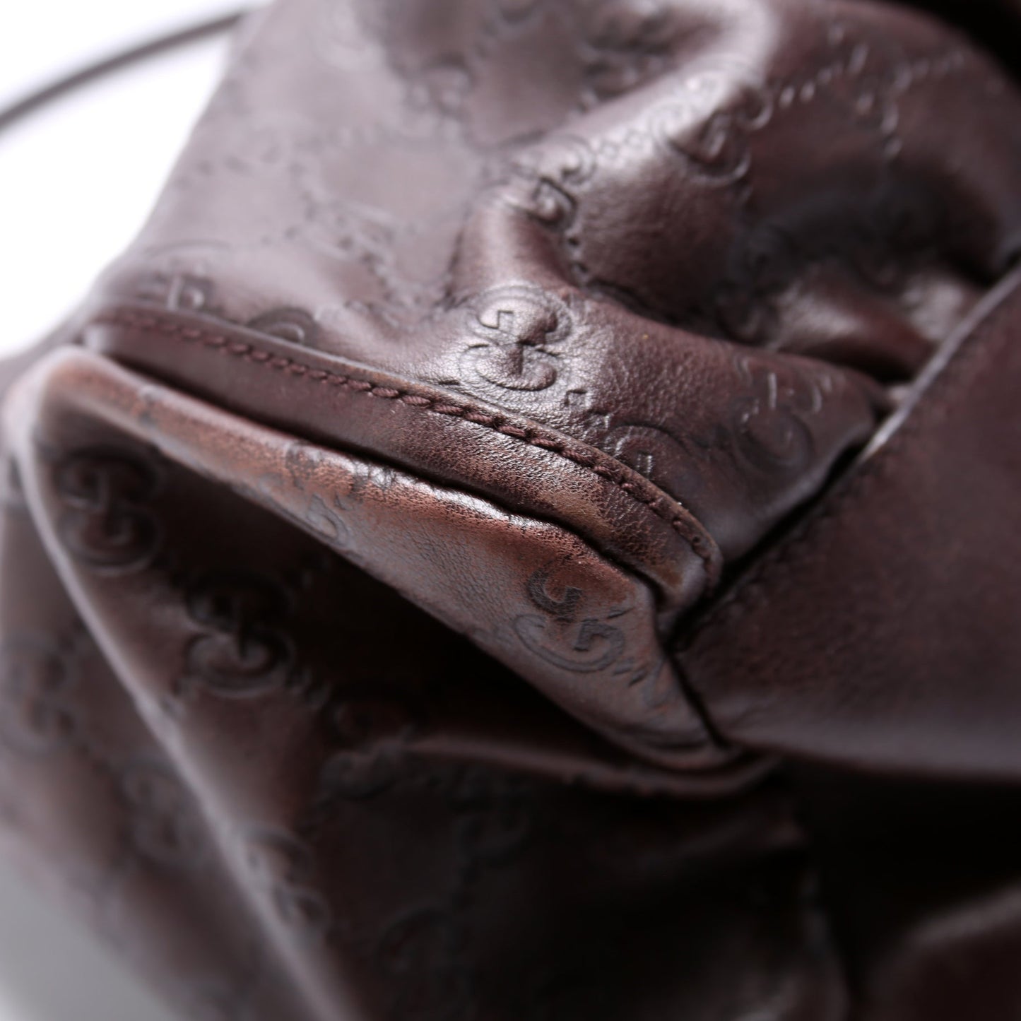 Guccissima D Ring Hobo Brown