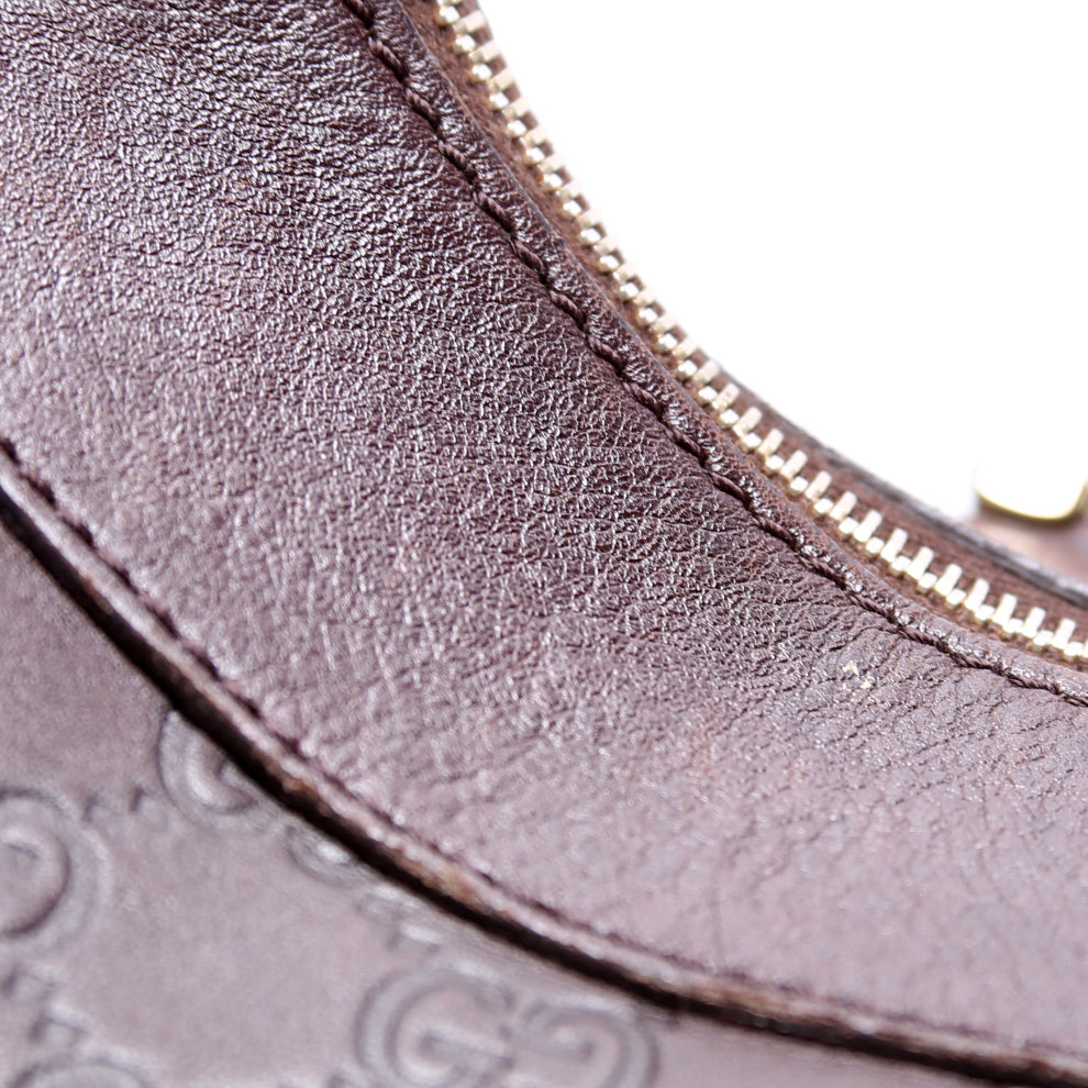 Guccissima D Ring Hobo Brown