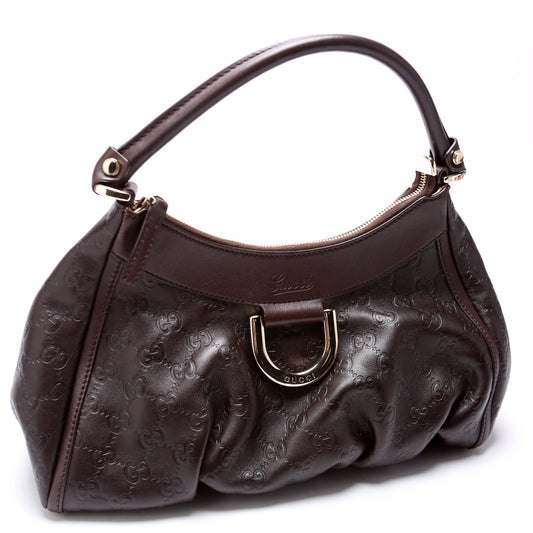 Guccissima Abbey D Ring Shoulder Bag Brown