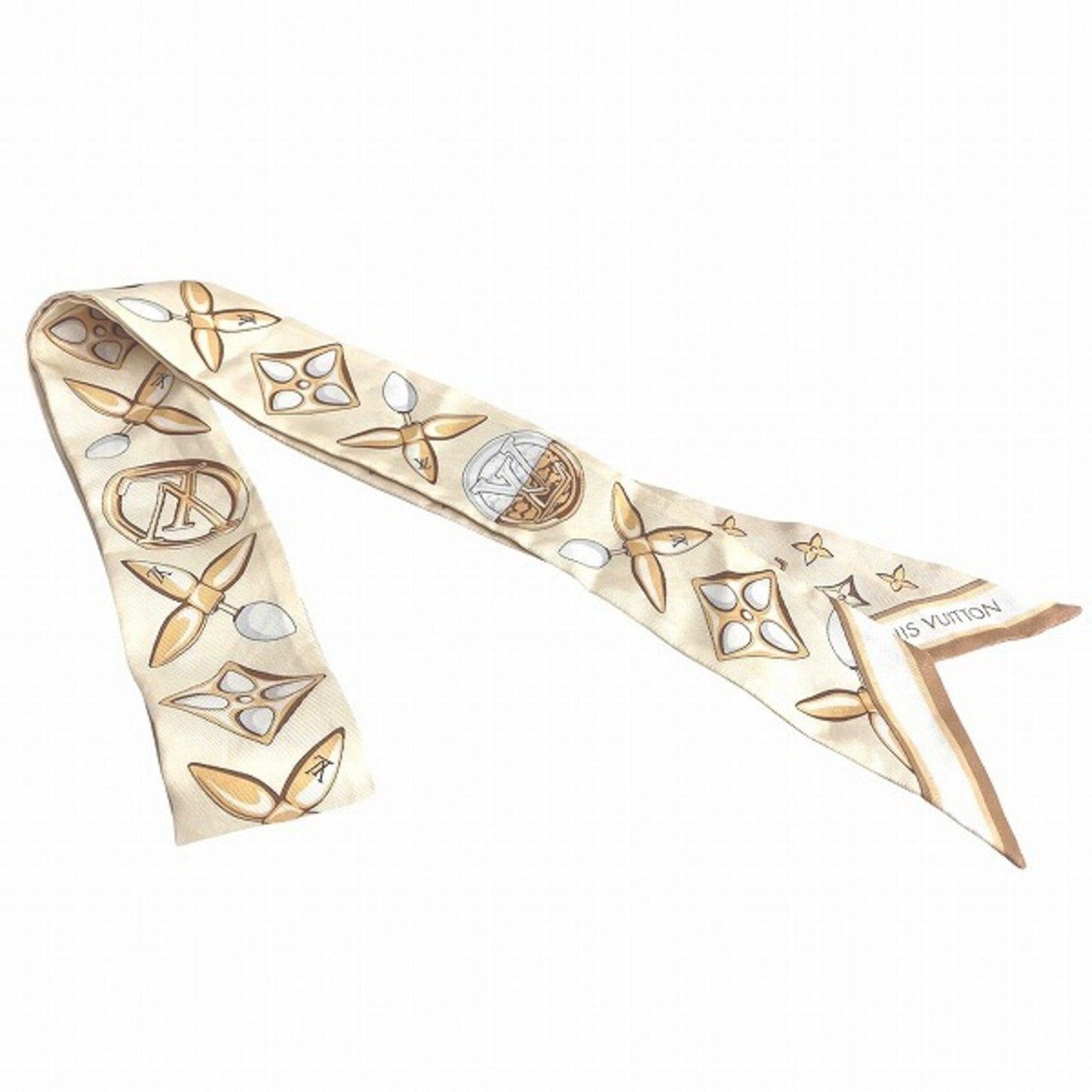 Louis Vuitton  yellow Silk Scarf