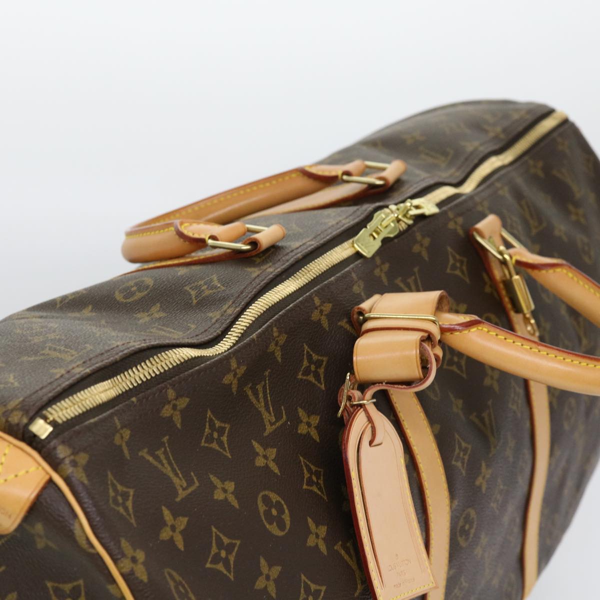 Louis Vuitton Brown Canvas Keepall 60 travel bag