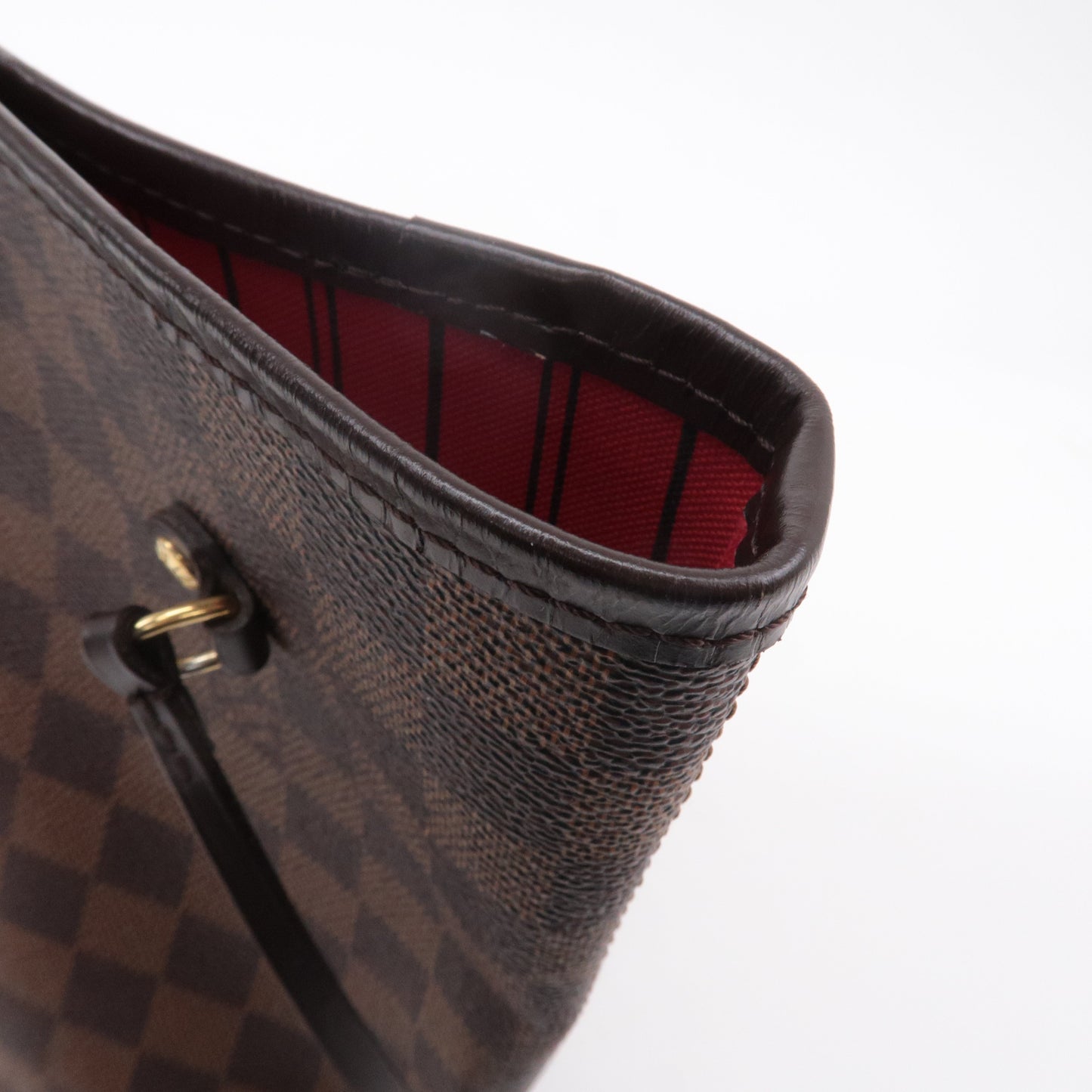 Louis Vuitton Damier Neverfull MM Tote Bag Brown N51105