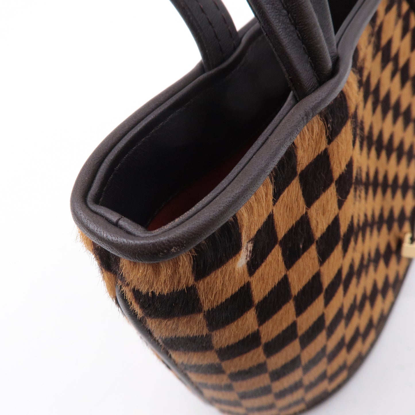 Louis Vuitton Damier Sauvage Impala Hand Bag Brown M92133