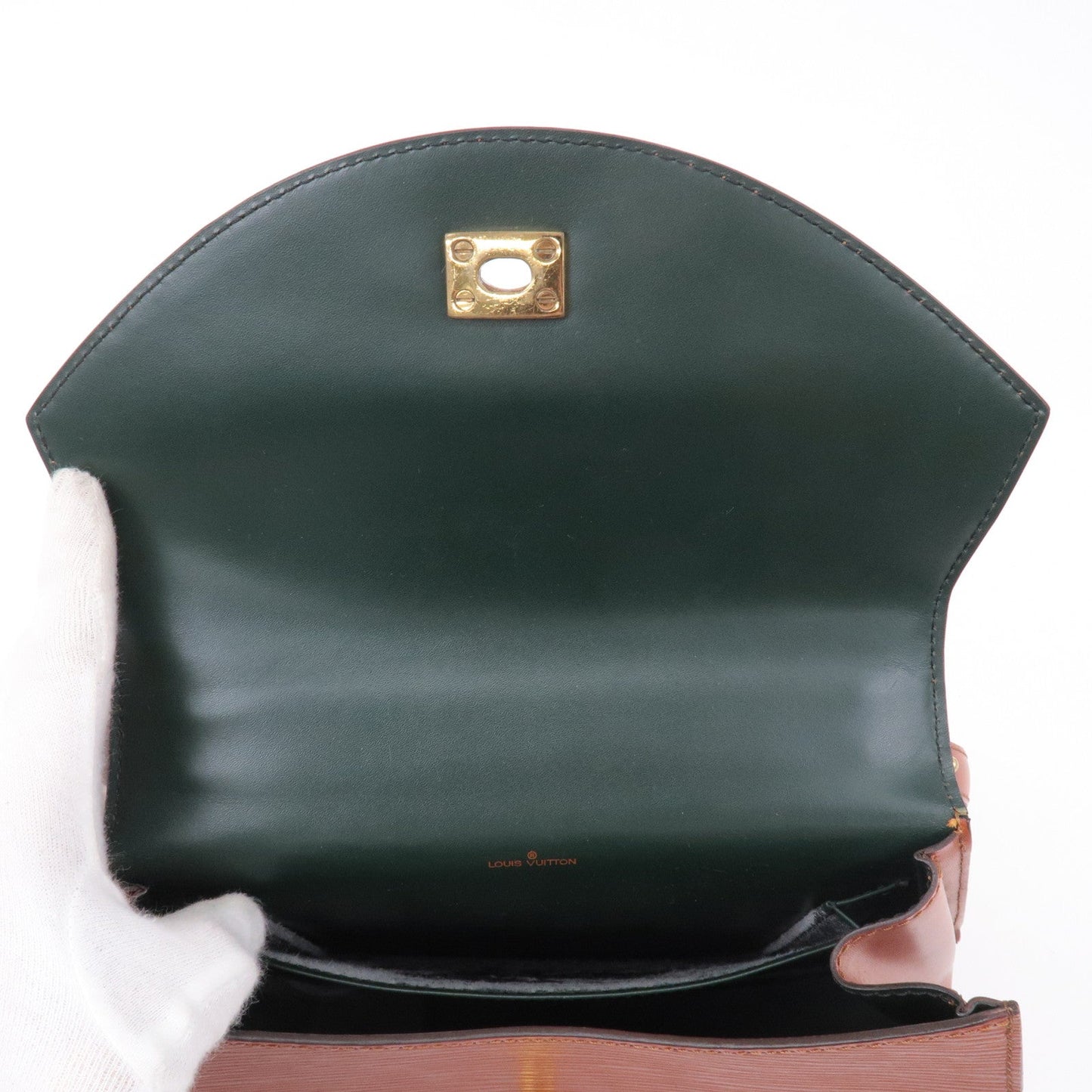 Louis Vuitton Epi Tilsit Shoulder Hand Bag Kenya Brown M52483