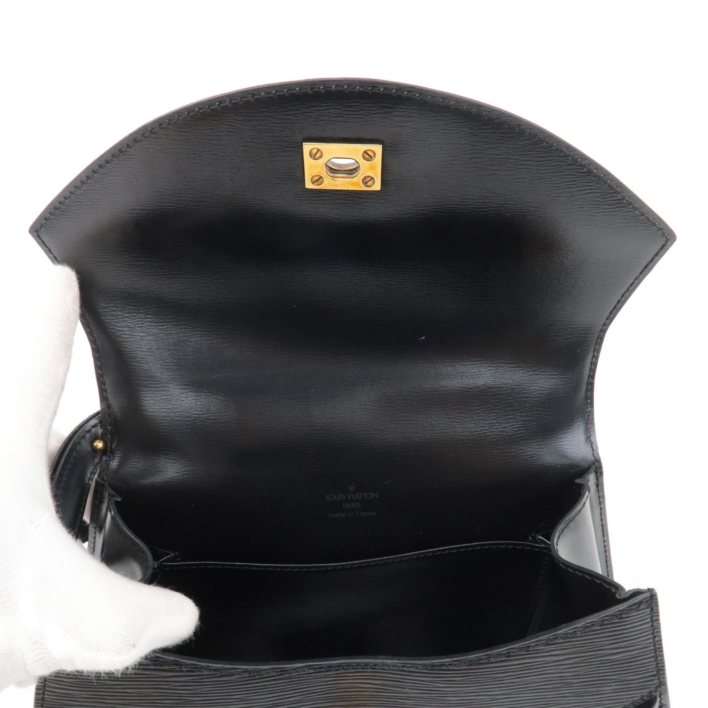 Louis Vuitton Epi Tilsit Shoulder Bag Hand Bag Noir M52482