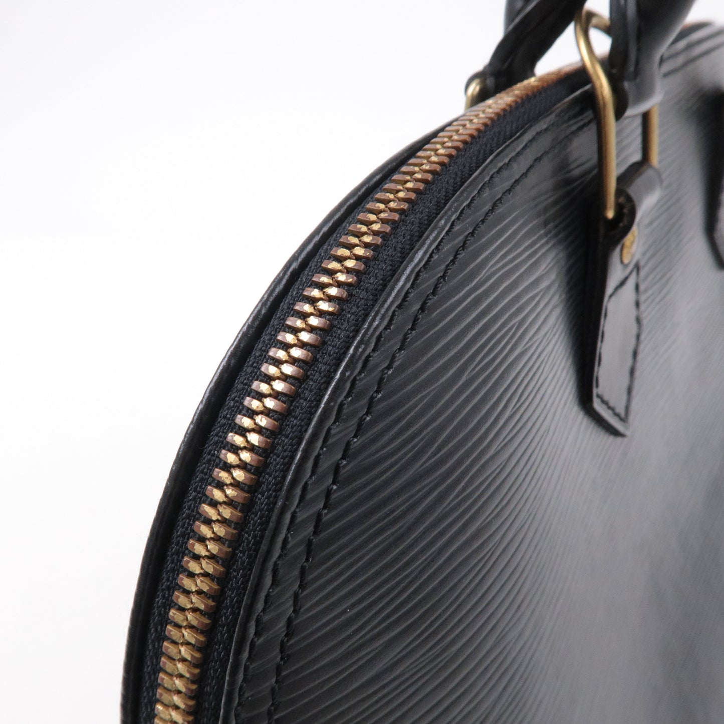 Louis Vuitton Epi Alma Hand Bag Noir Black M52142