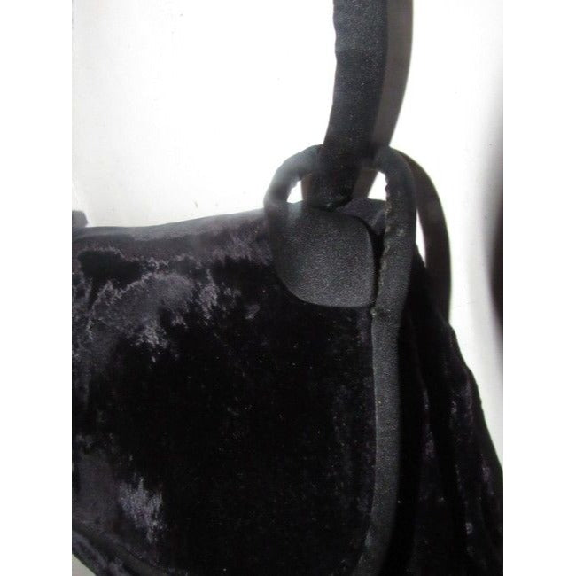 Gucci Vintage Pursesdesigner Purses Black Velvet Shoulder Bag