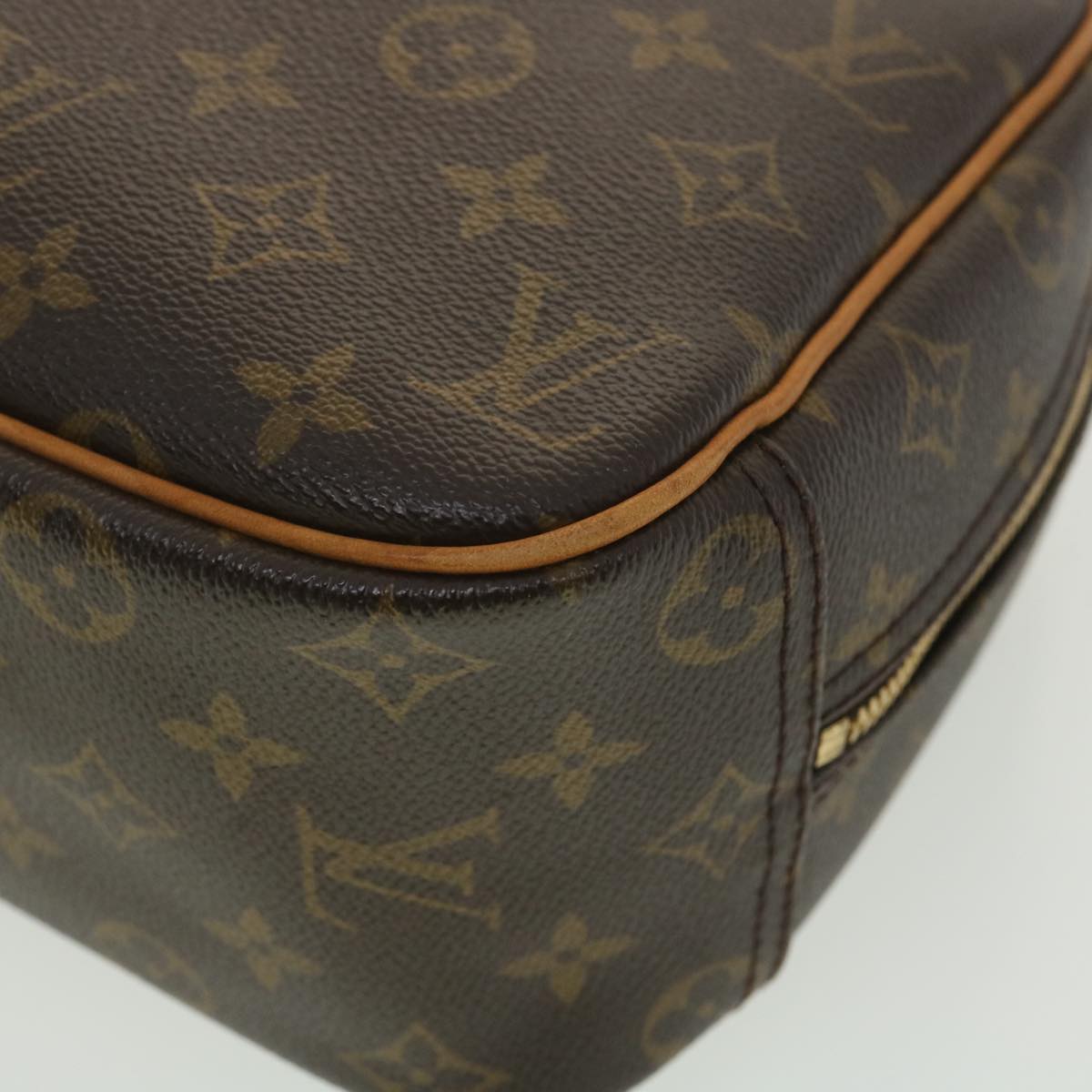 Louis Vuitton Brown Canvas Trouville handbag bag