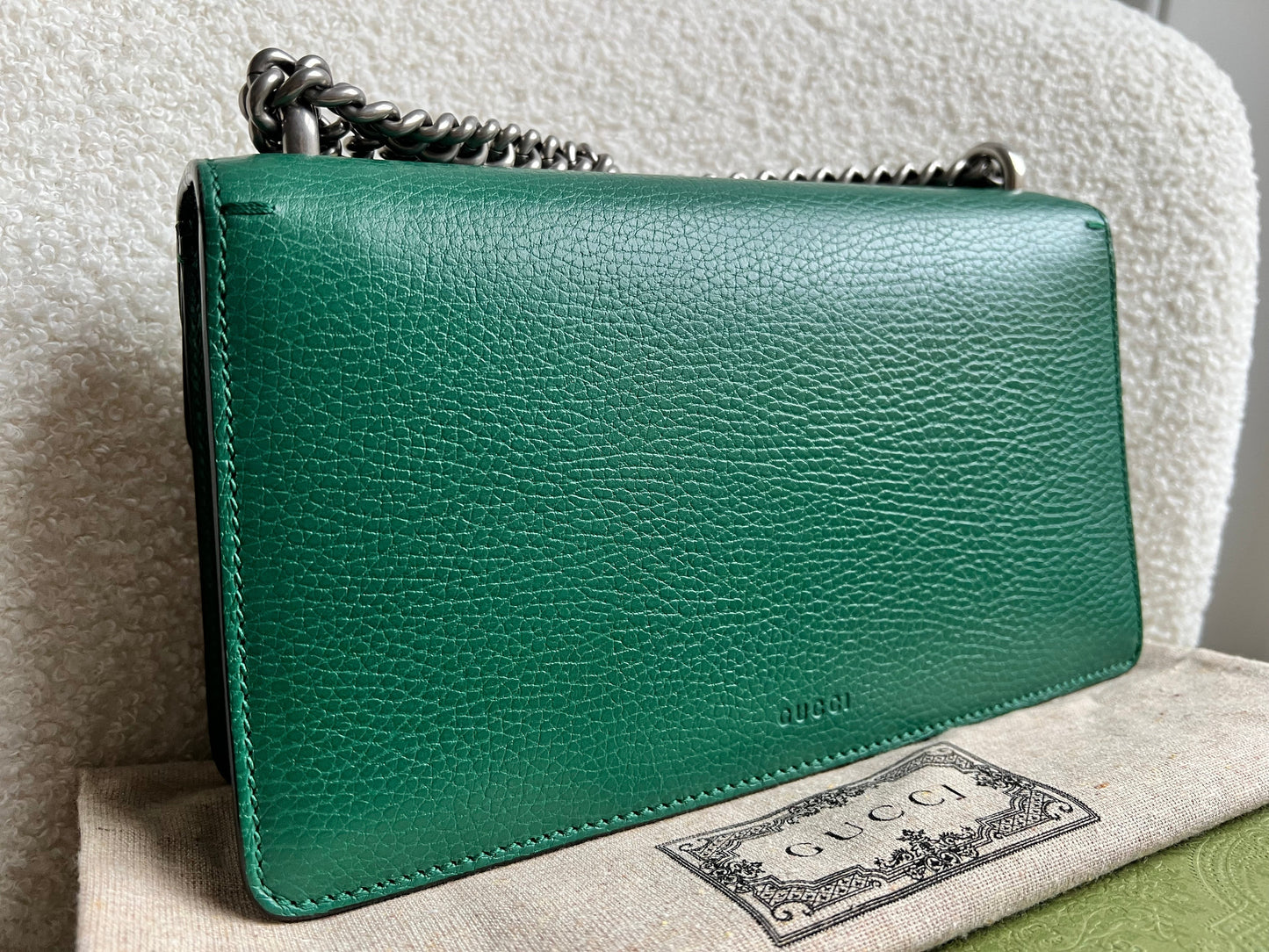 Gucci Dionysus GG Green Small Shoulder Bag (RRP £2,670)